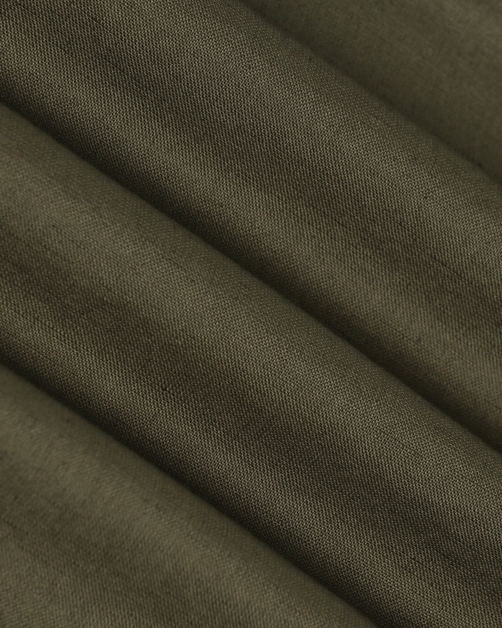Linen Sneaker Fit Casual Olive Solid Khakis - Kinston - Image 6
