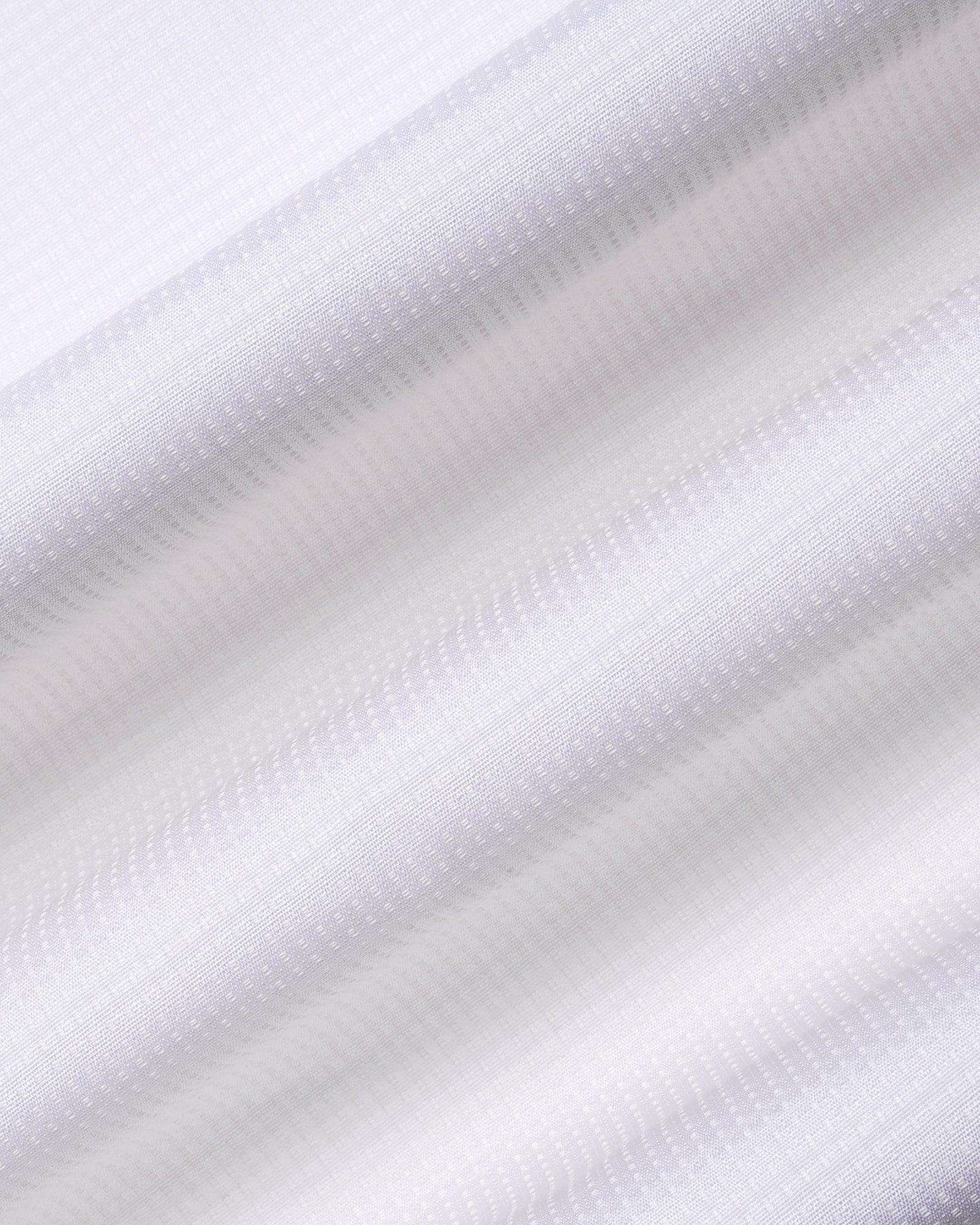 Luxe Formal Cream Textured Shirt - Hazel - Image 6