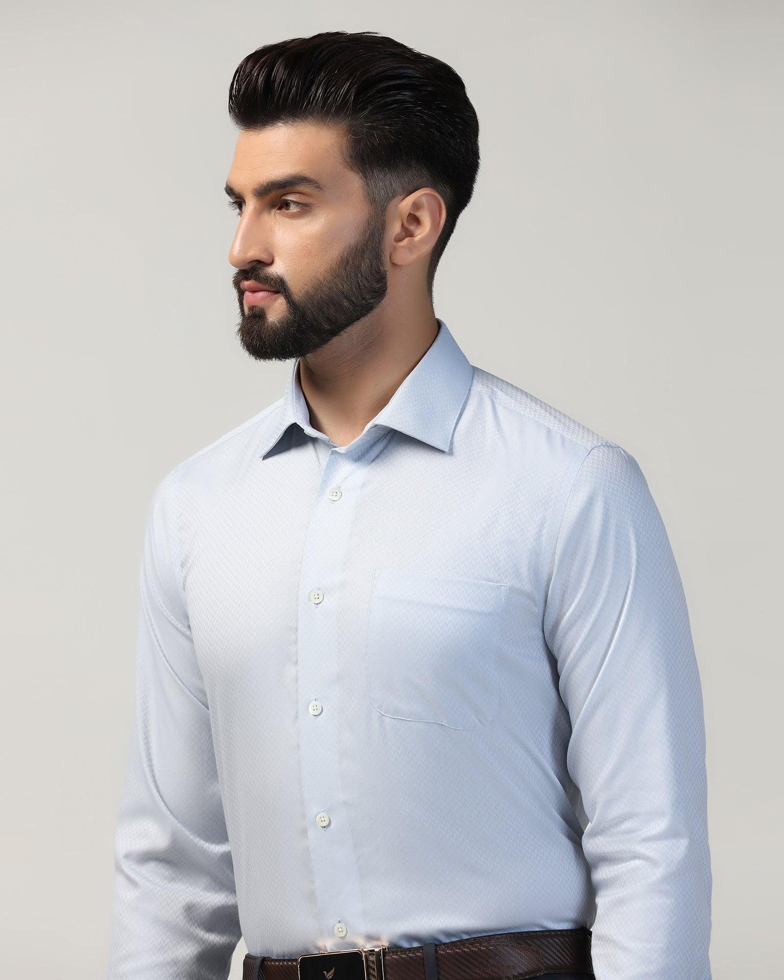 Luxe Formal Grey Textured Shirt - Silas - Image 4