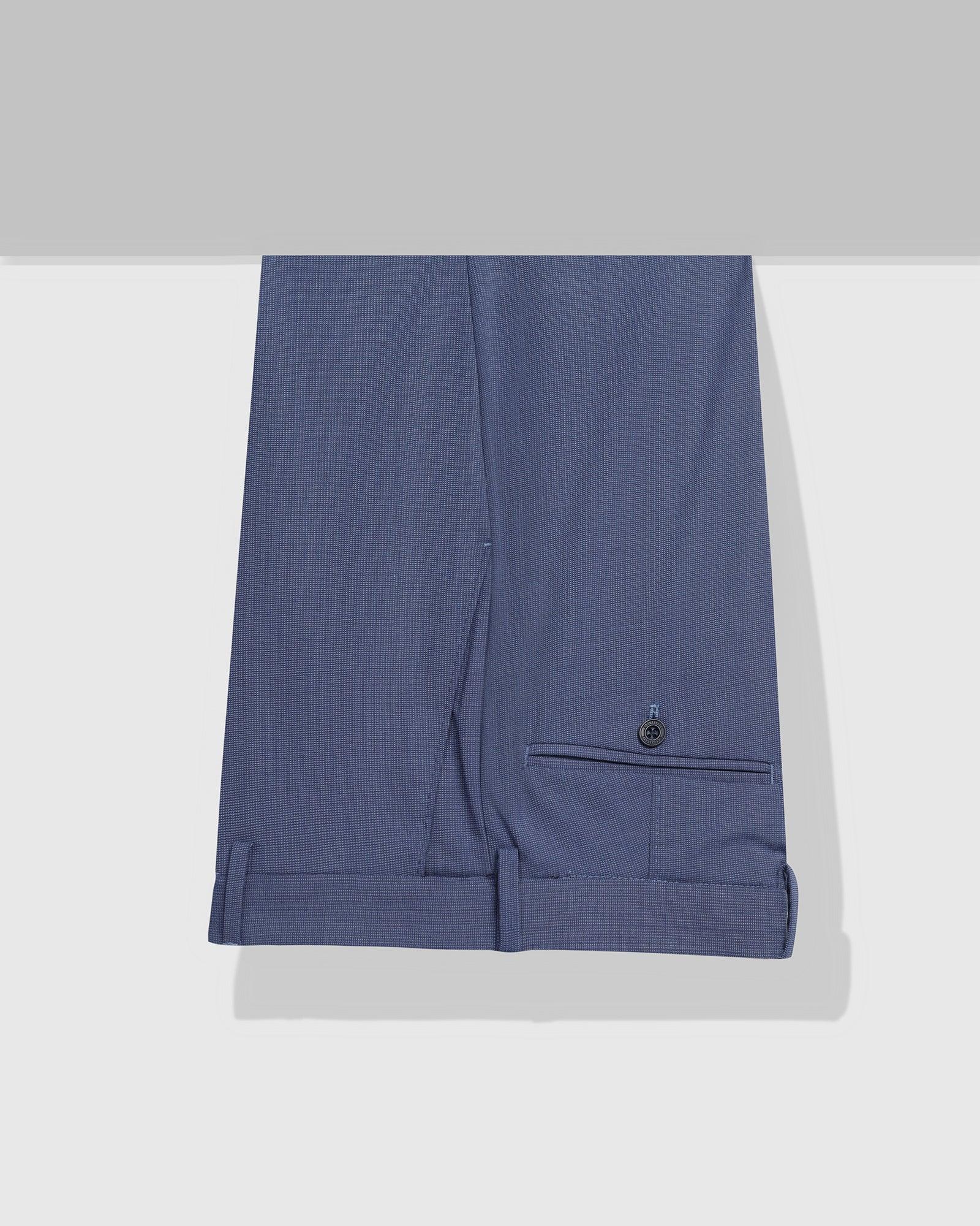 Luxe Slim Comfort B-95 Formal Blue Stripe Trouser - Lexus - Image 5