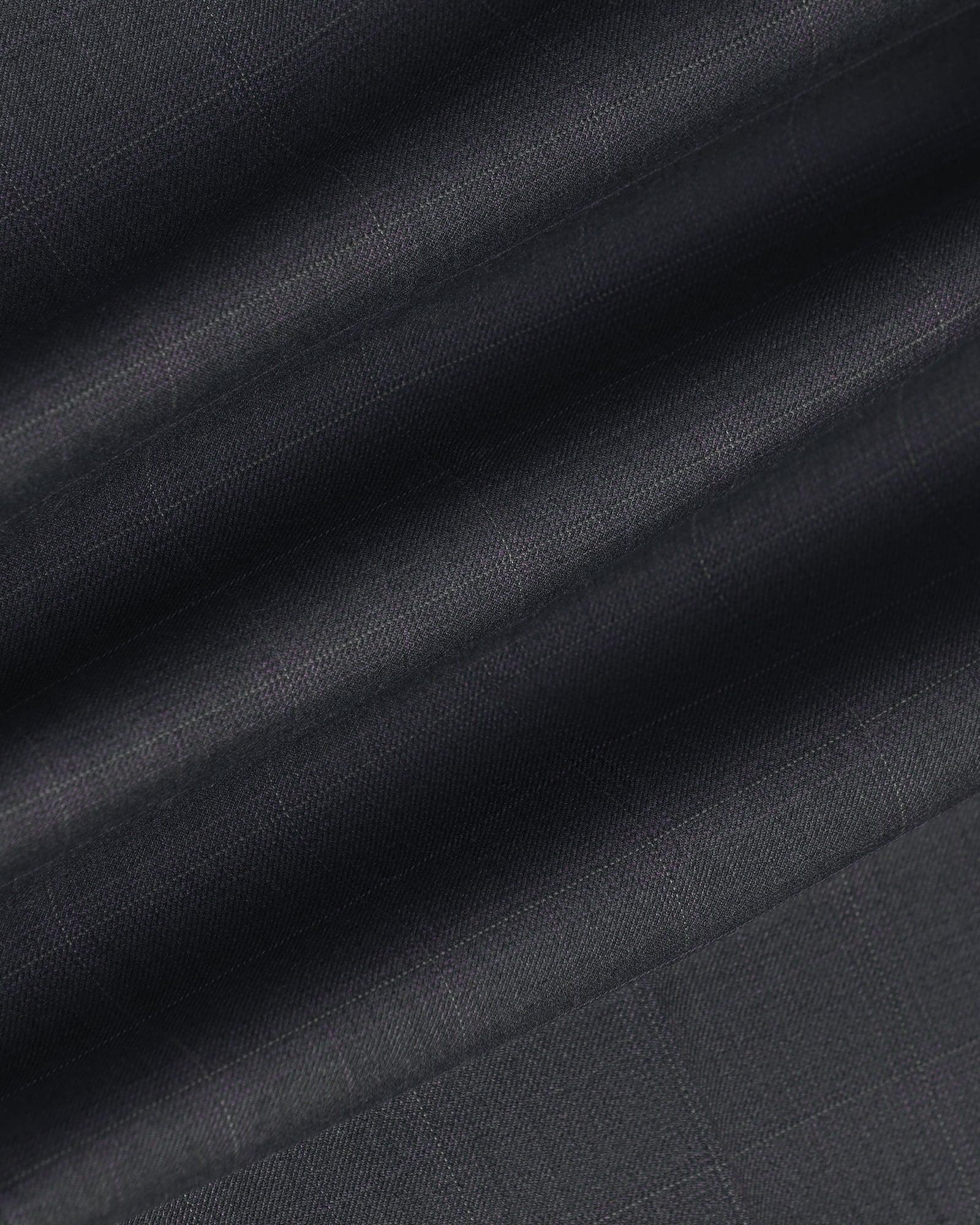 Luxe Slim Comfort B-95 Formal Grey Check Trouser - Spectre - Image 6