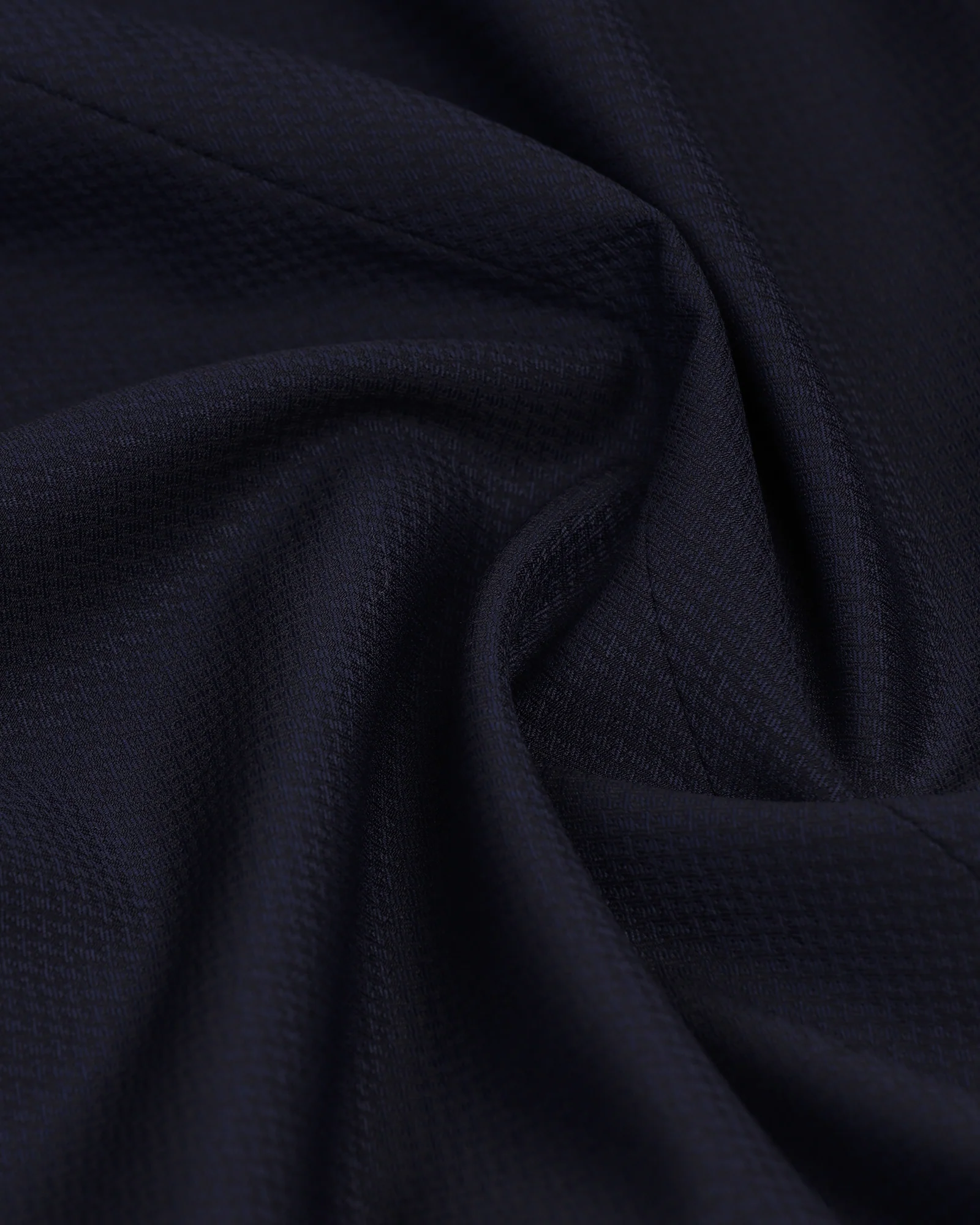 Luxe Three Piece Navy Textured Formal Suit - Garcia - Image 6