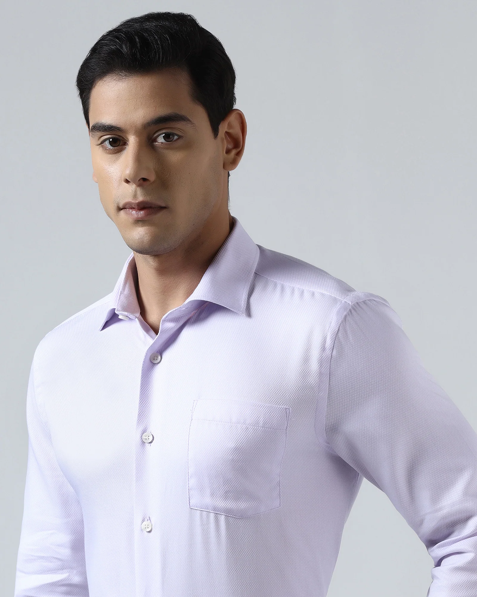 Mauve Textured Shirt - Quinn - Image 4