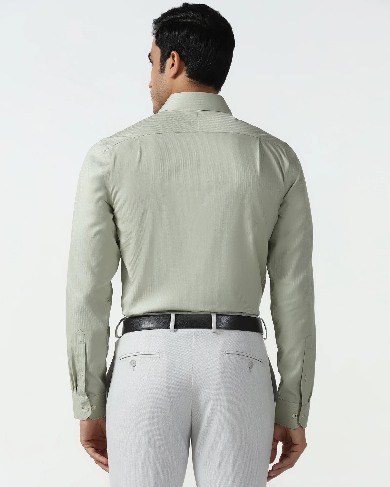Mint Non Iron Textured Shirt - E31 - Image 2