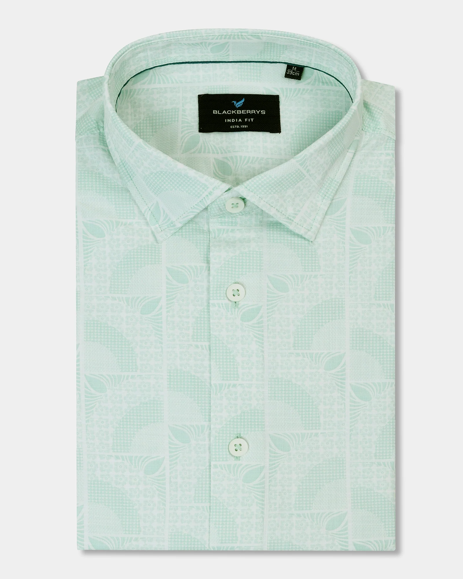 Mint Printed Shirt - Amer - Image 5