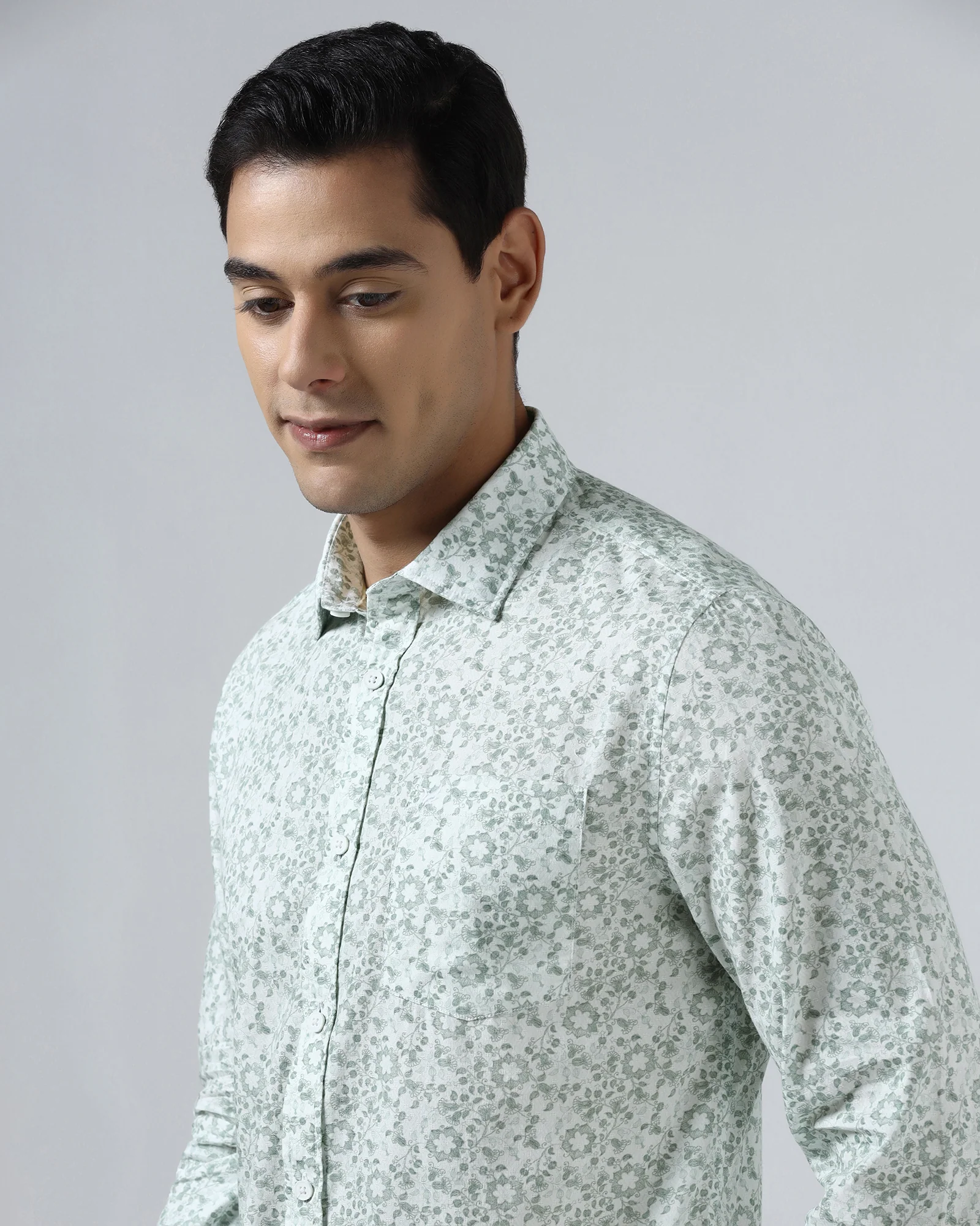 Mint Printed Shirt - Frilo - Image 4