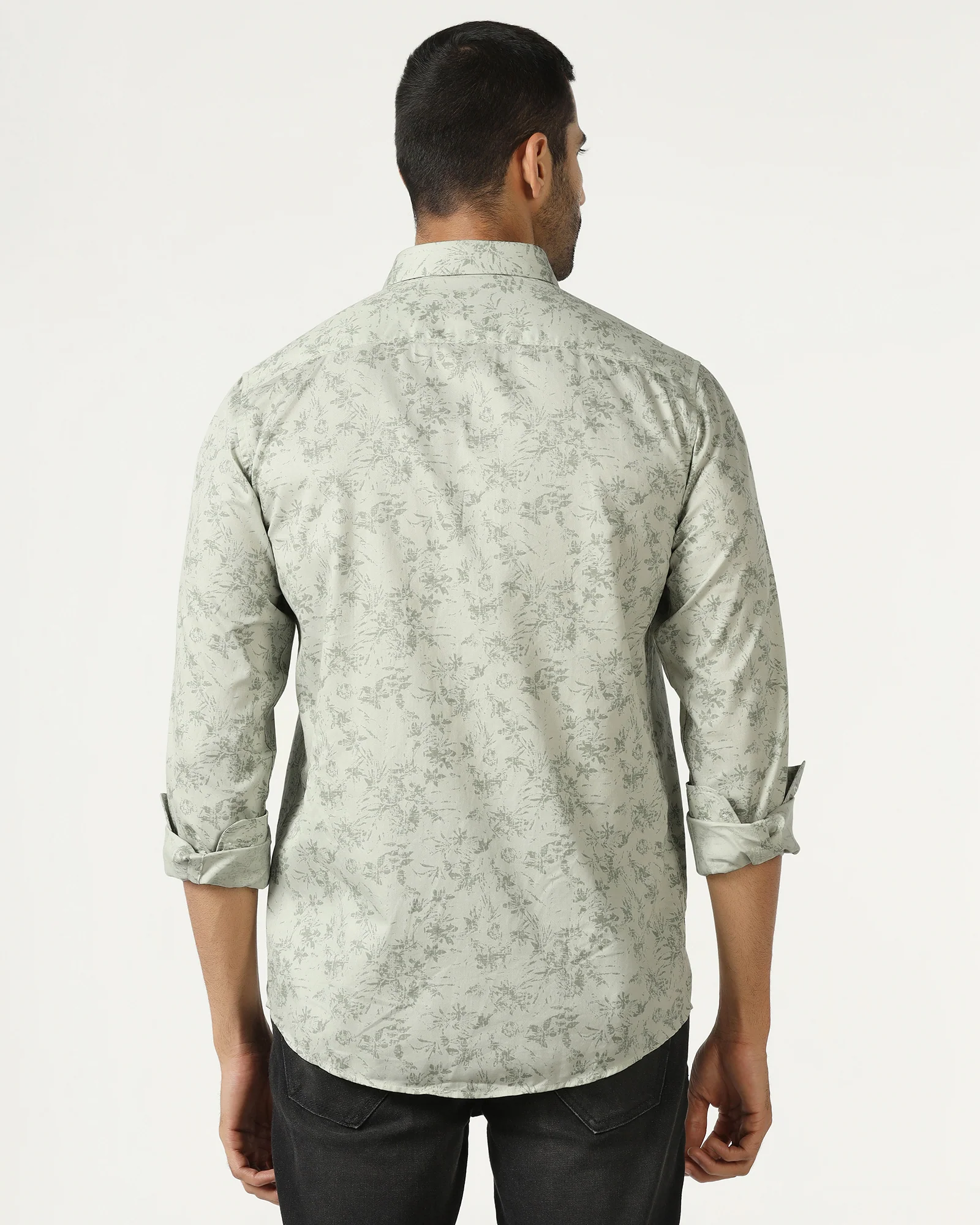Mint Printed Shirt - Holten - Image 2