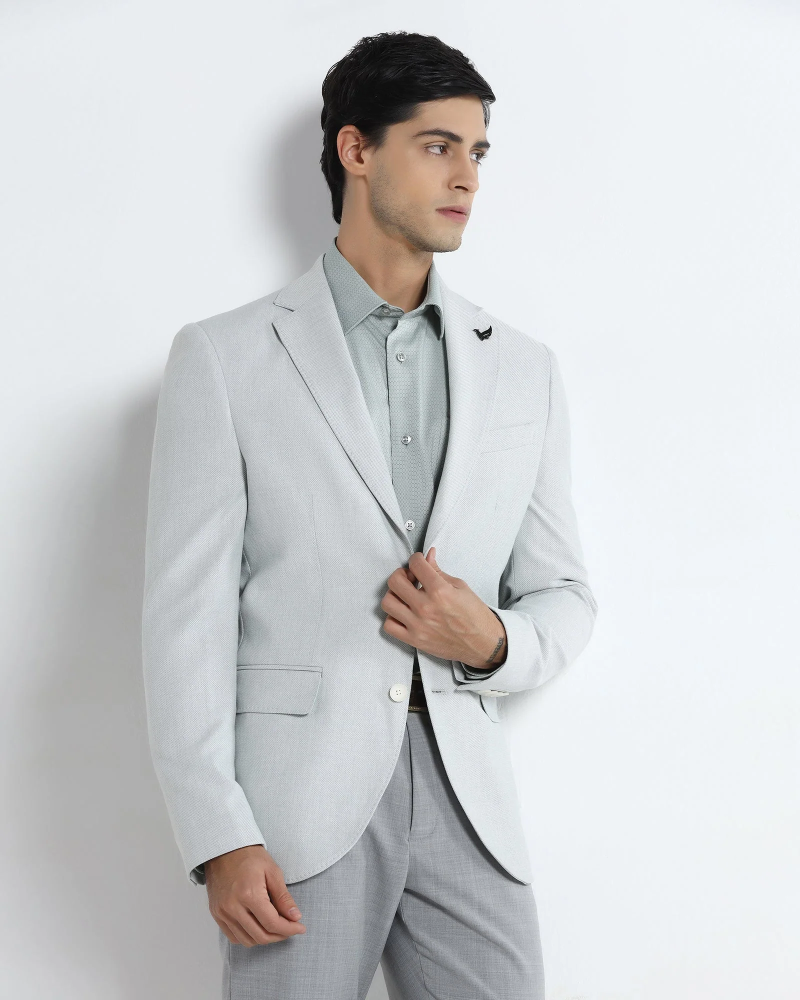 Mint Textured Blazer - Watson