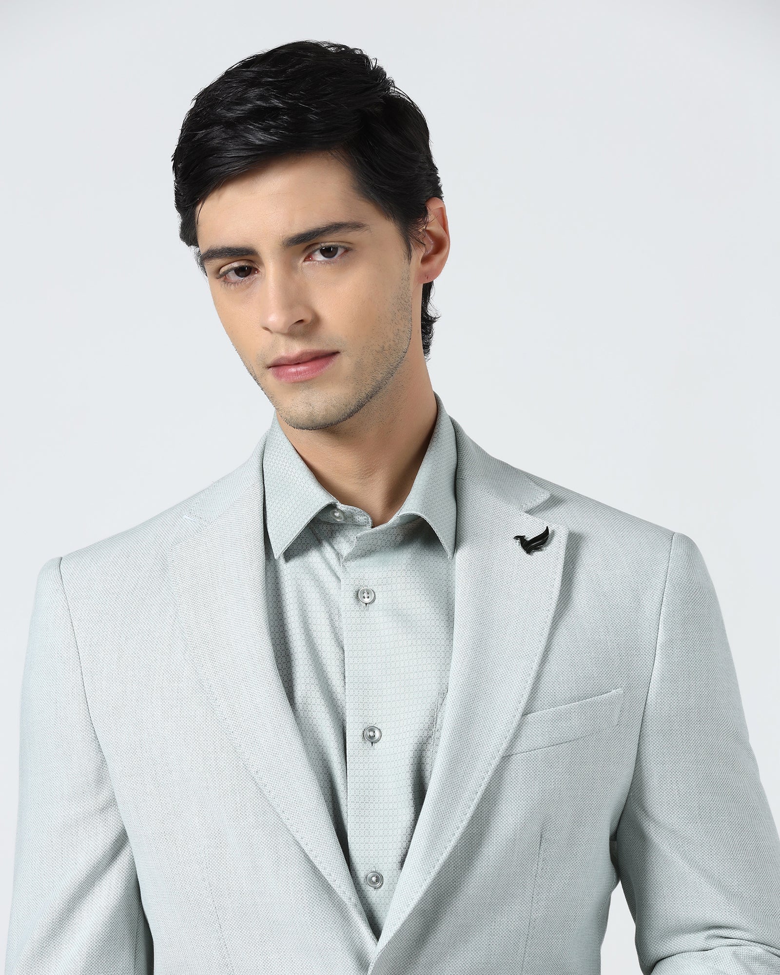Mint Textured Blazer - Watson - Image 4