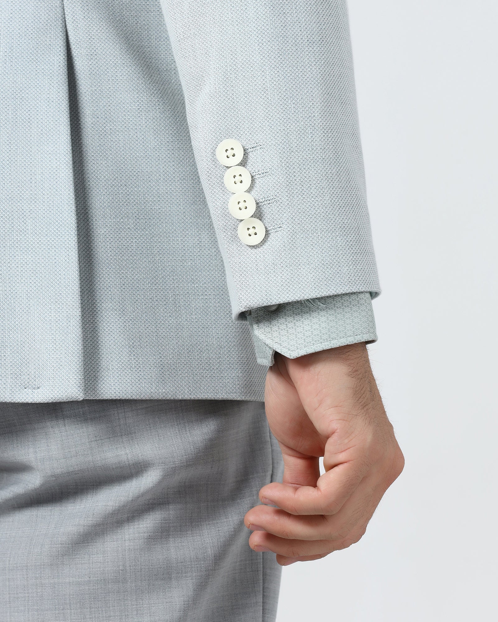Mint Textured Blazer - Watson - Image 5