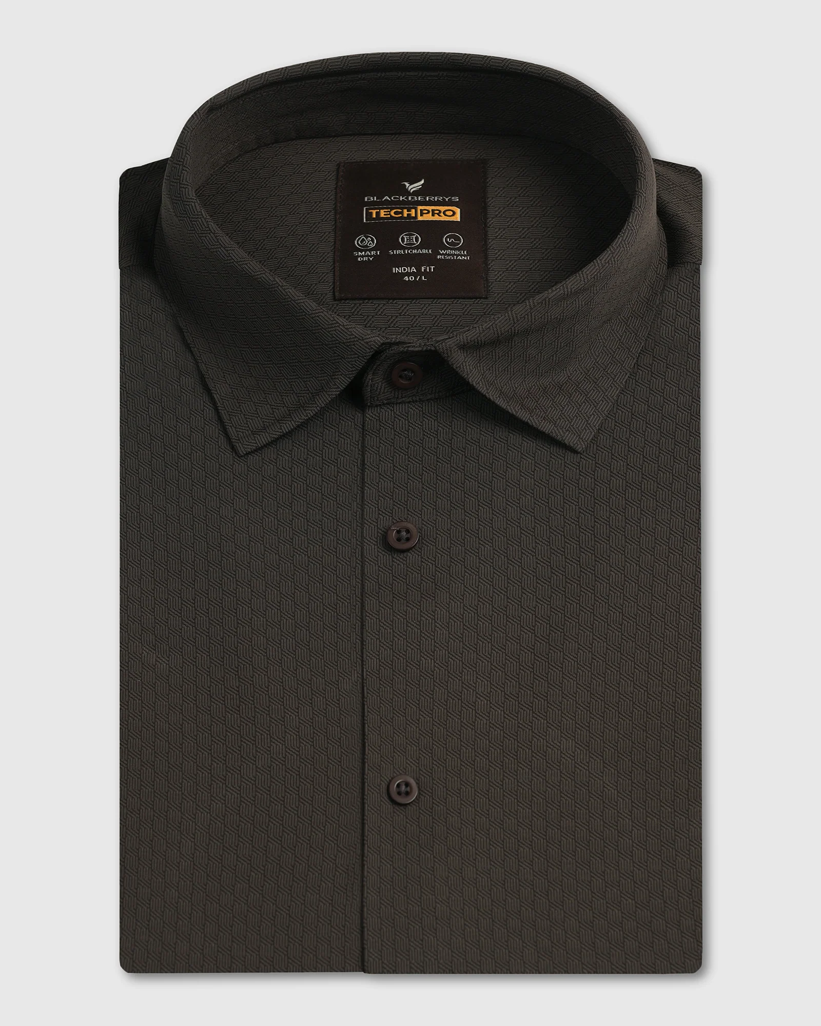 Mouse Half Sleeve TechPro Textured Shirt - Hurton - Image 5