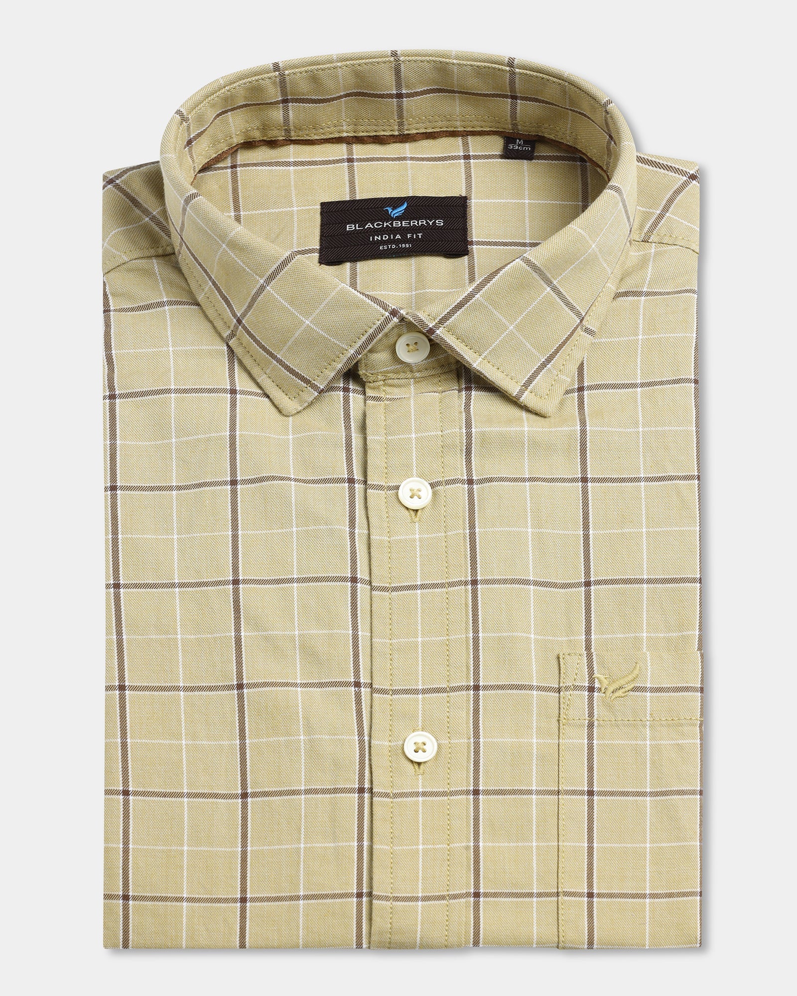 Mustard Check Shirt - Havro - Image 6