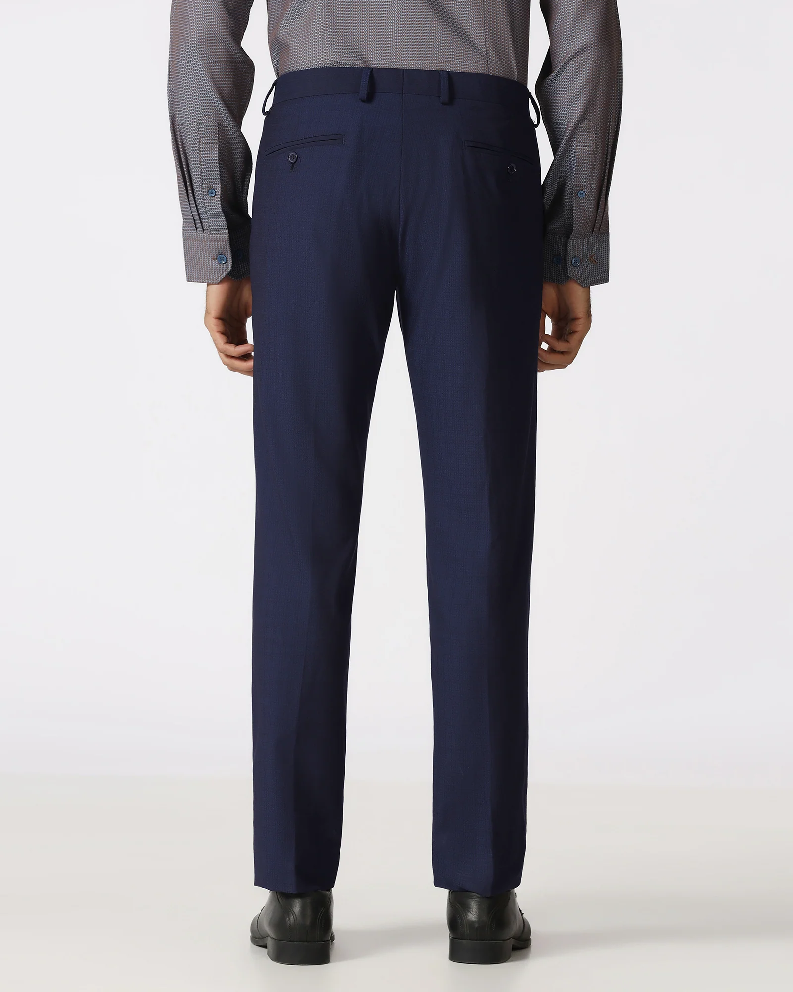 Navy Check Trouser - Baylor - Image 2