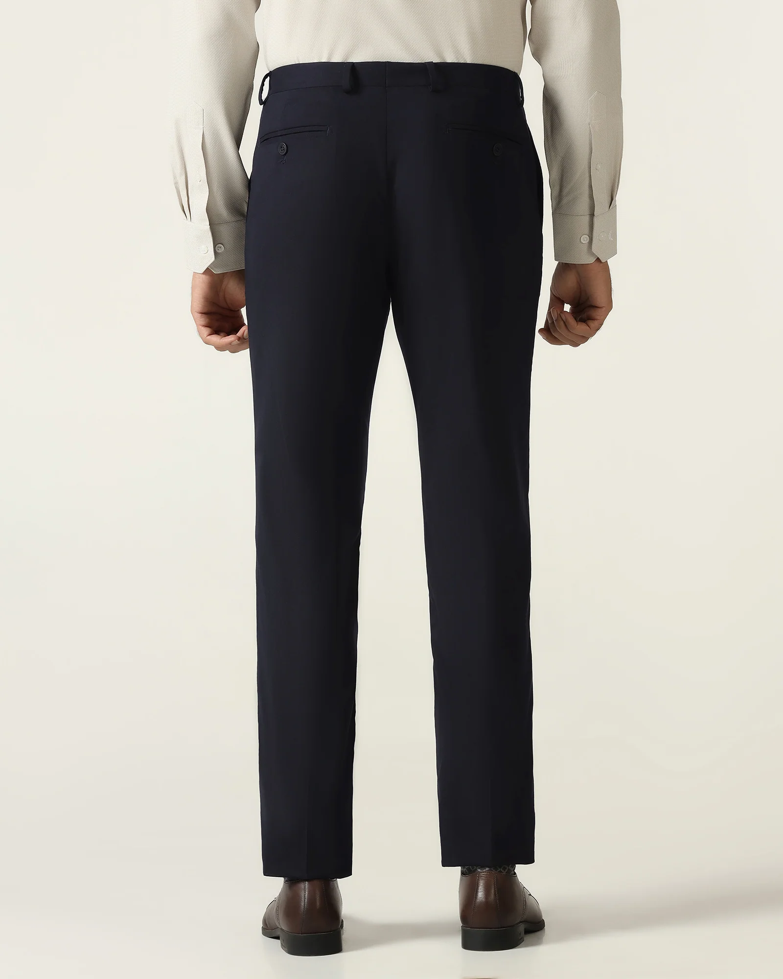 Navy Luxe Solid Trouser - Meter - Image 2