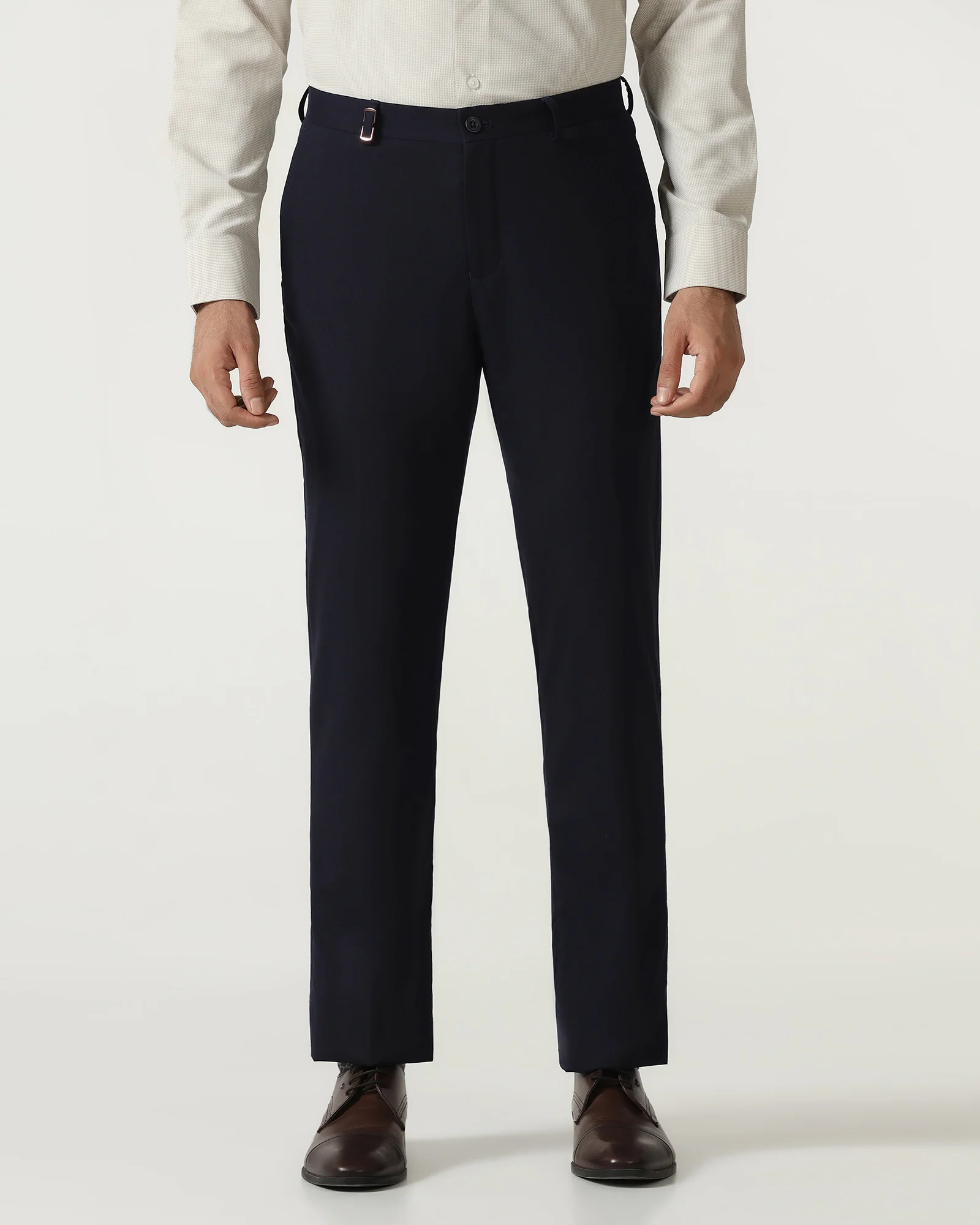 Navy Luxe Solid Trouser - Meter - Image 3