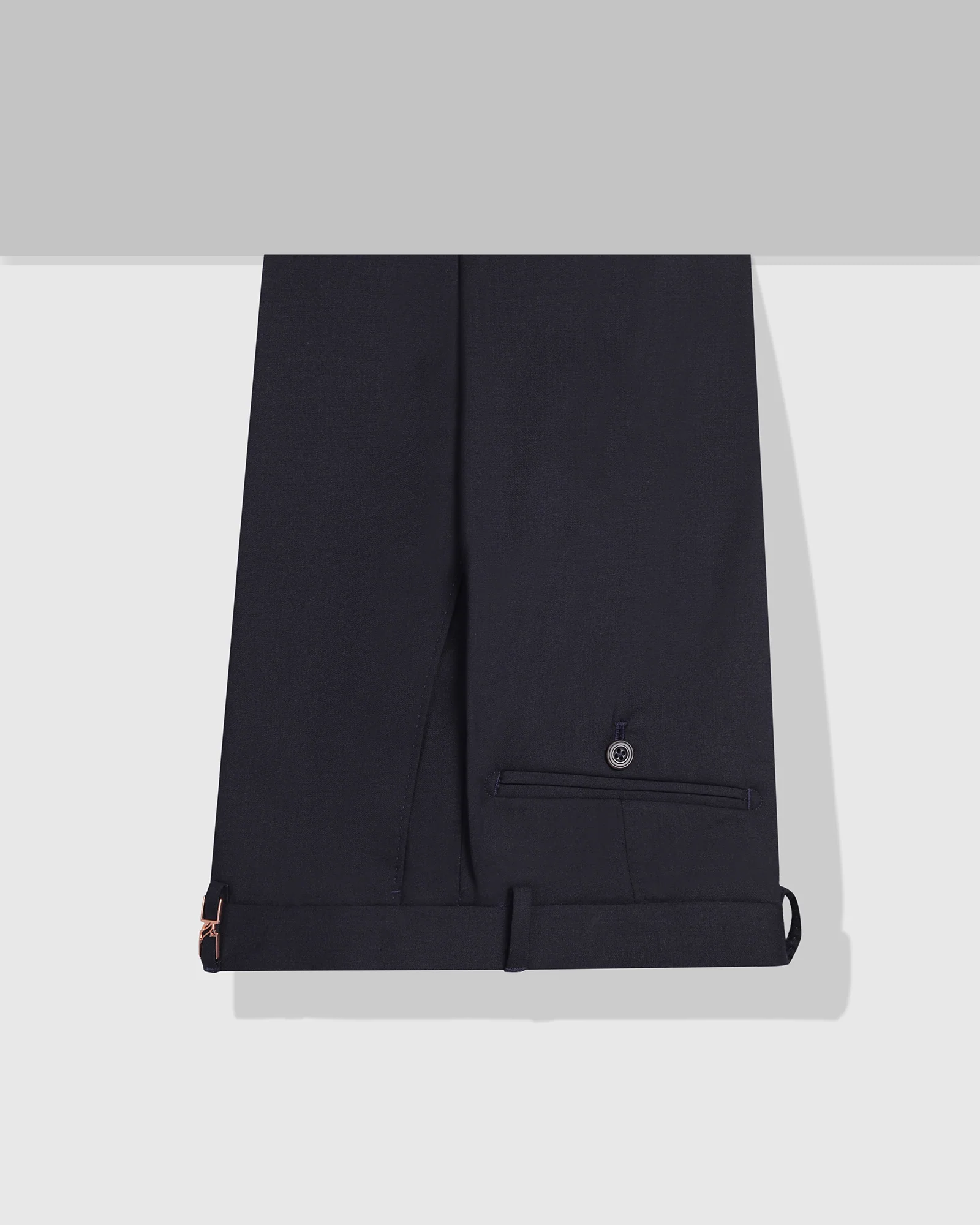 Navy Luxe Solid Trouser - Meter - Image 5