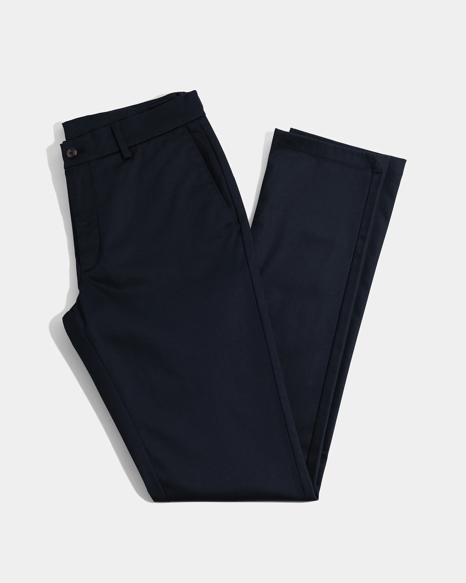 Navy Non Iron Solid Khaki - Cypres - Image 5
