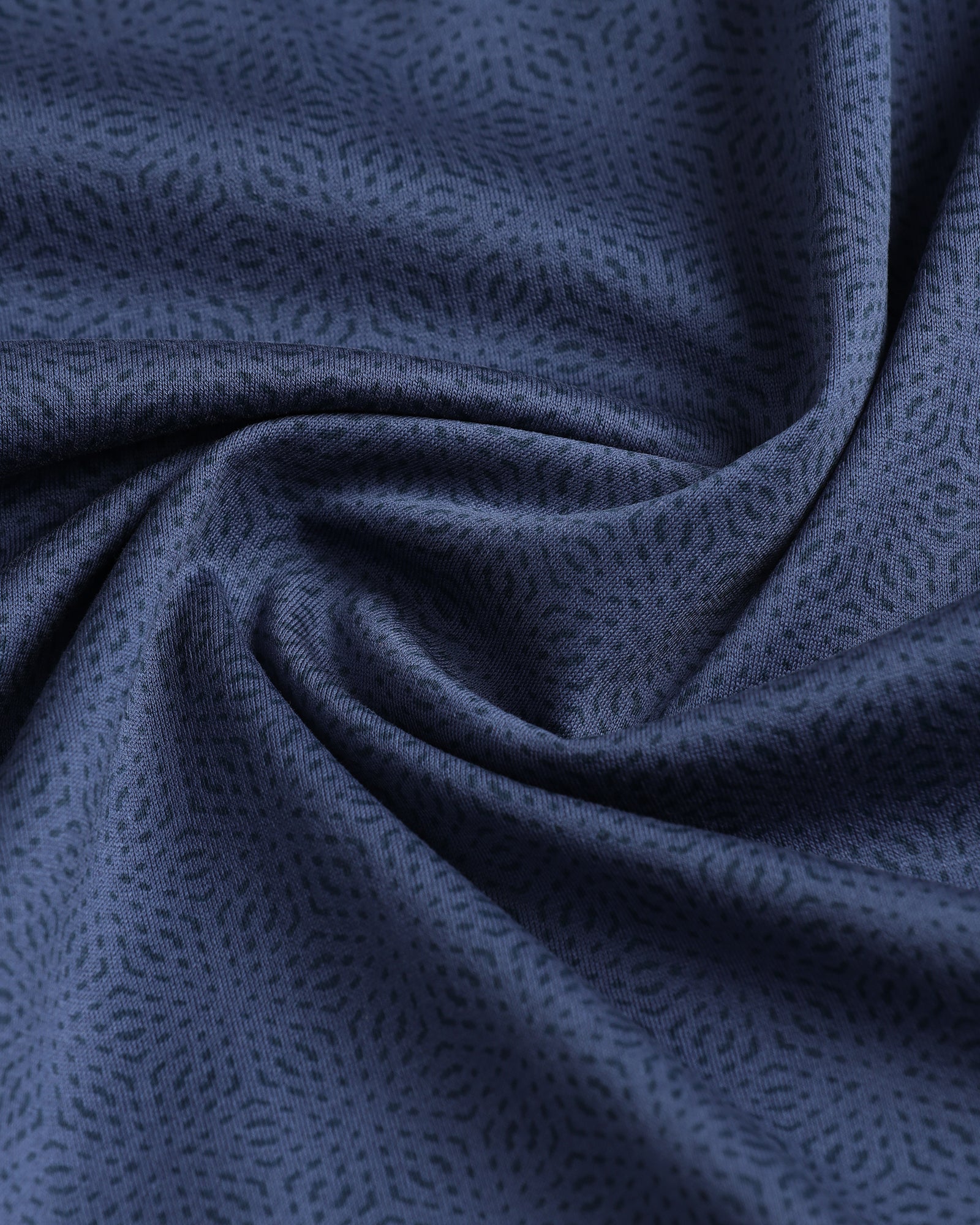 Navy Printed Polo - Peter - Image 6