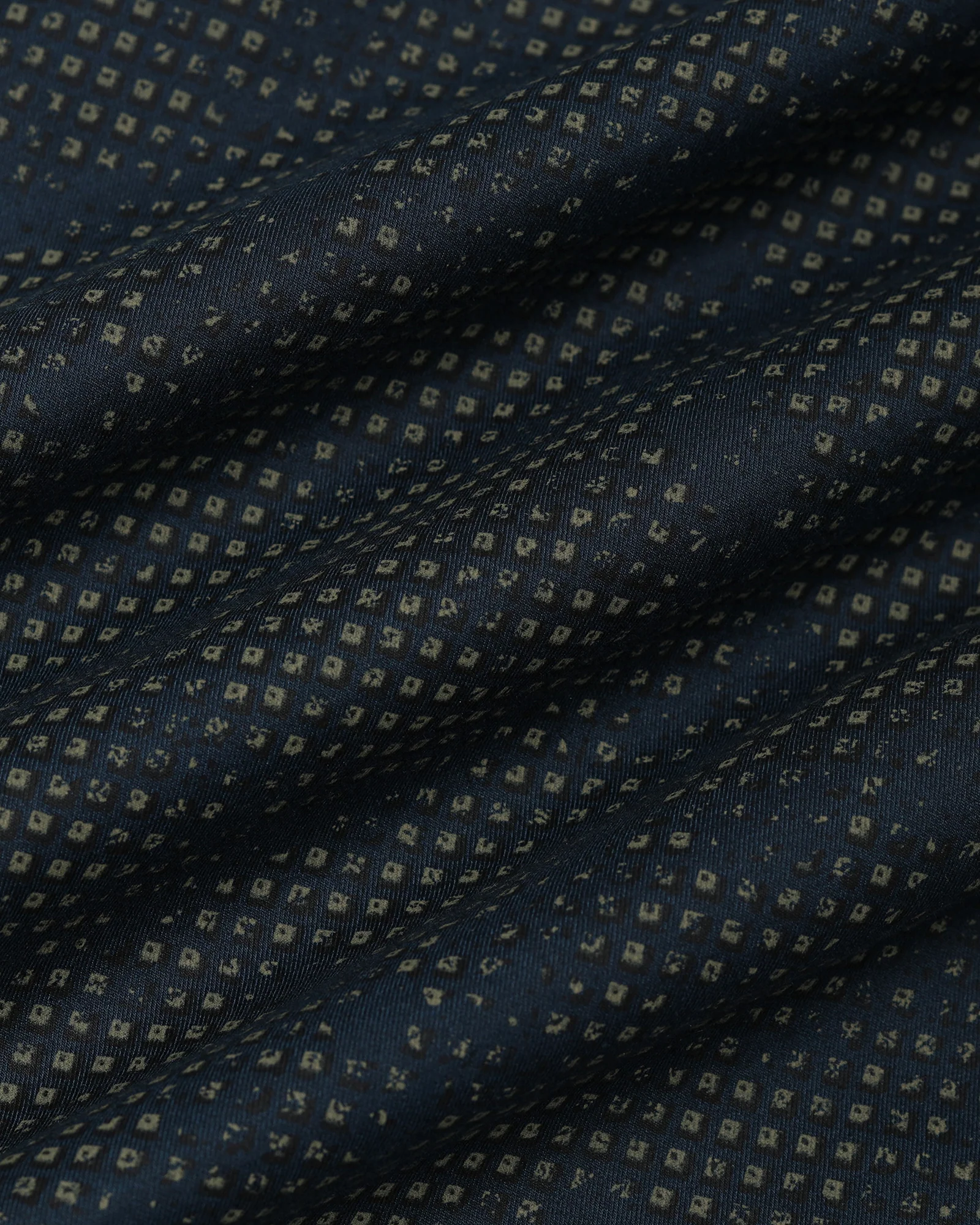 Navy Printed Shirt - Laver - Image 6