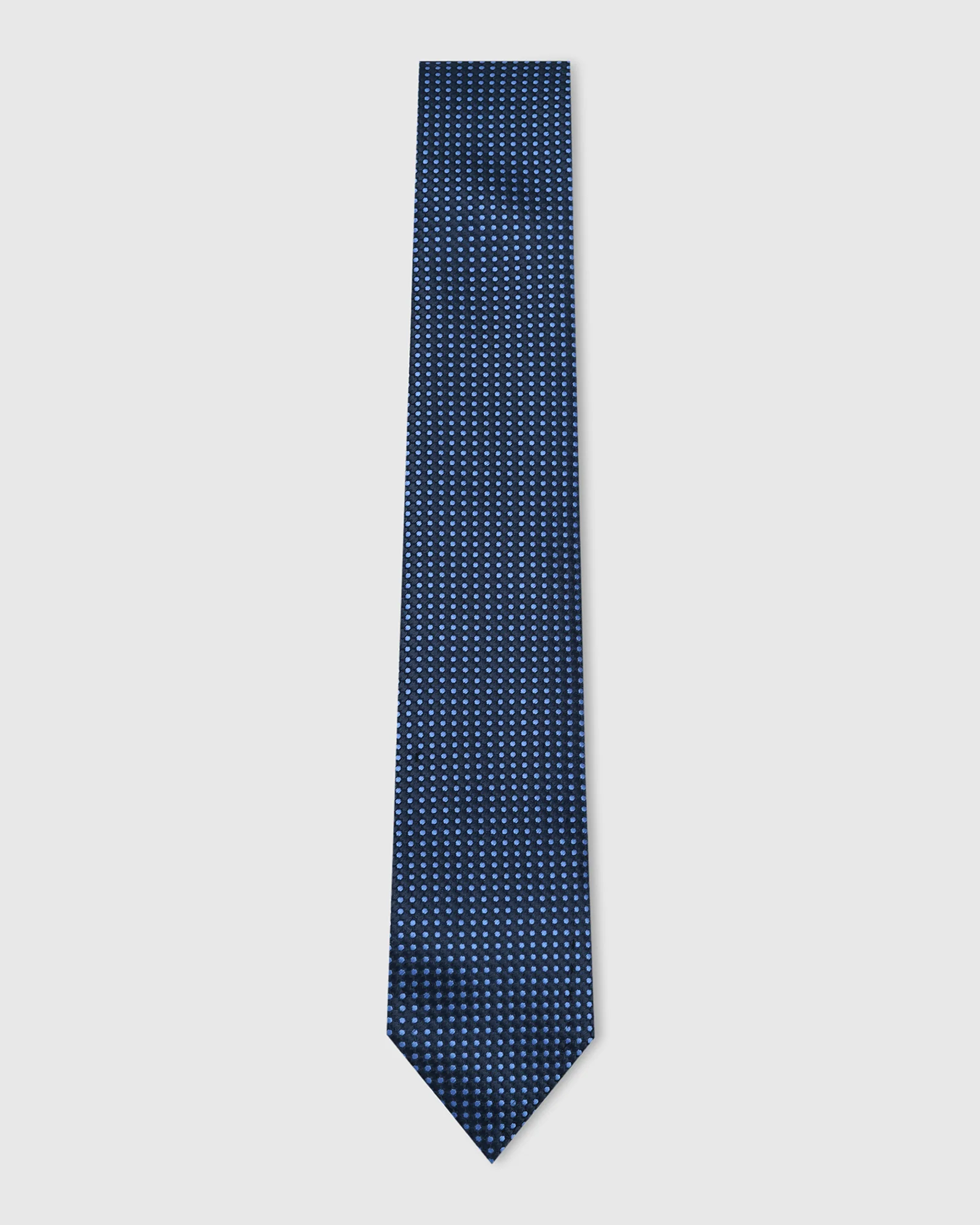 Navy Silk Jacquard Tie - Willfred - Image 3