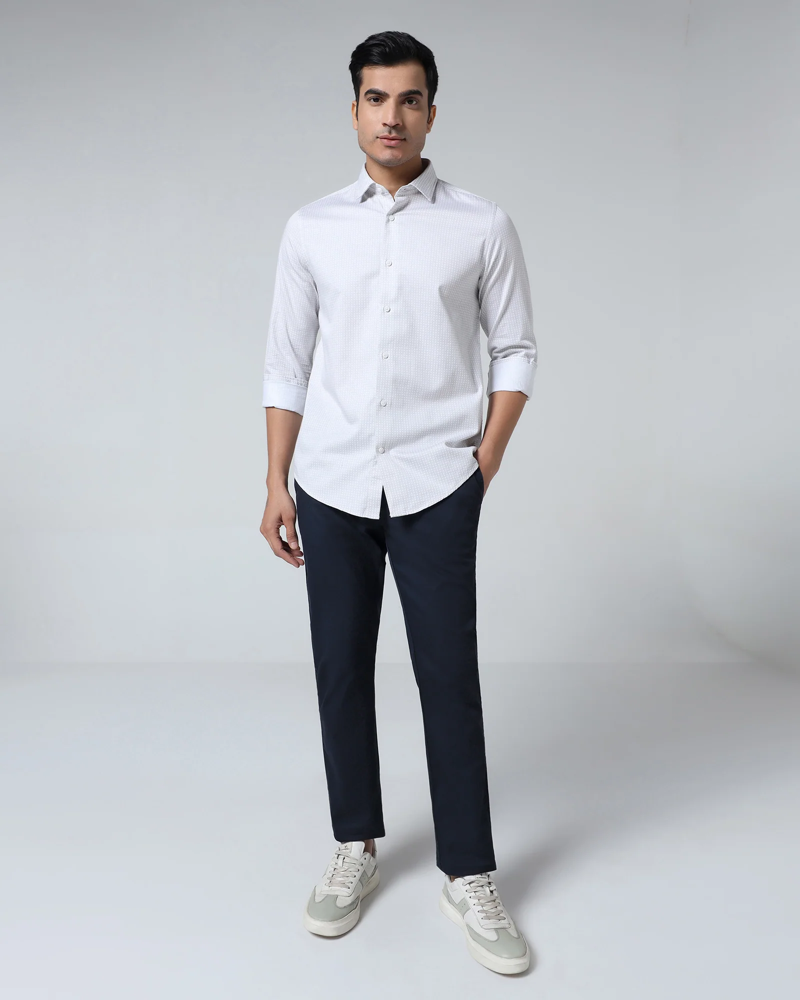 Navy Solid Khaki - Hemlock