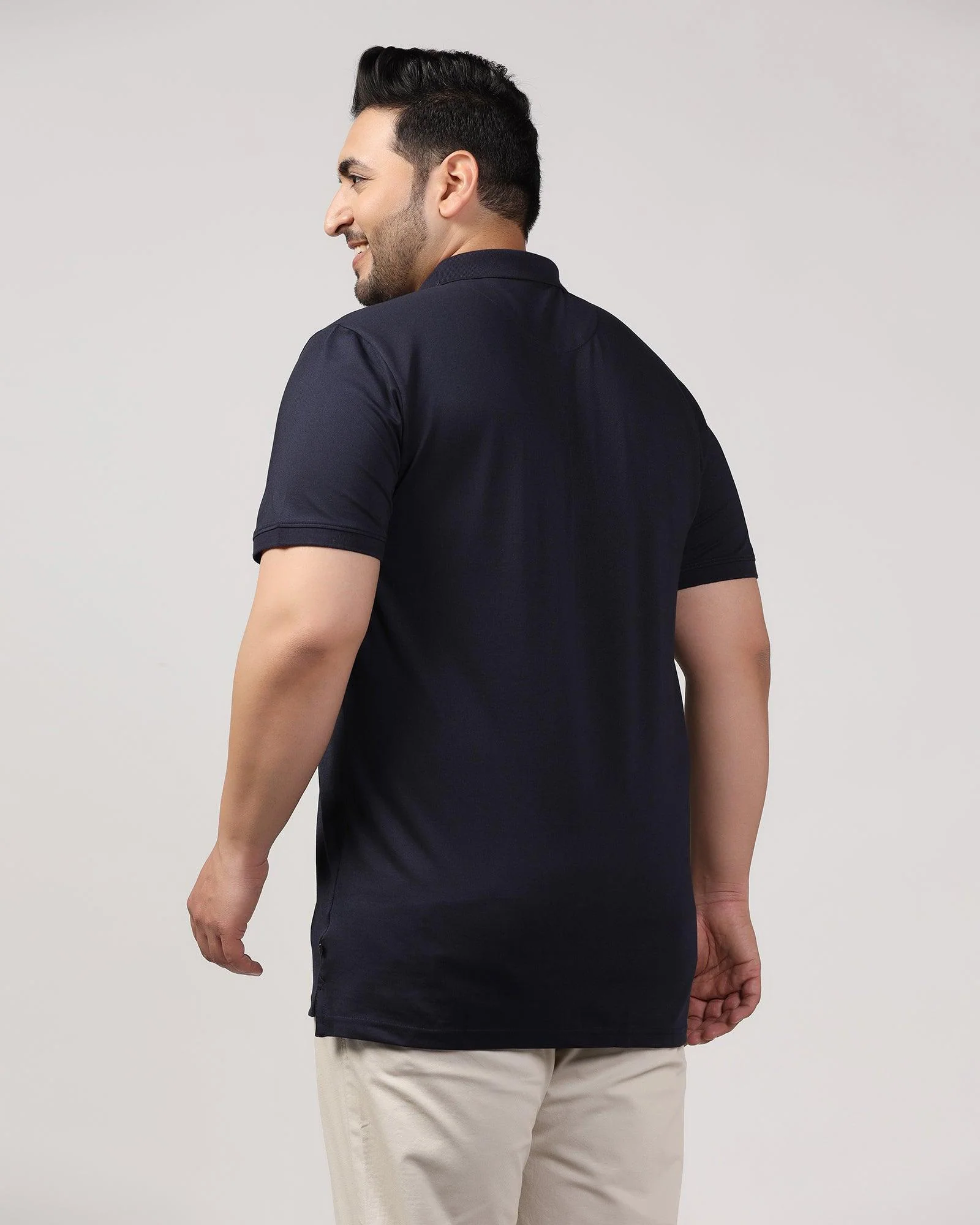 Navy Must Haves Solid Polo - Yukii - Image 8