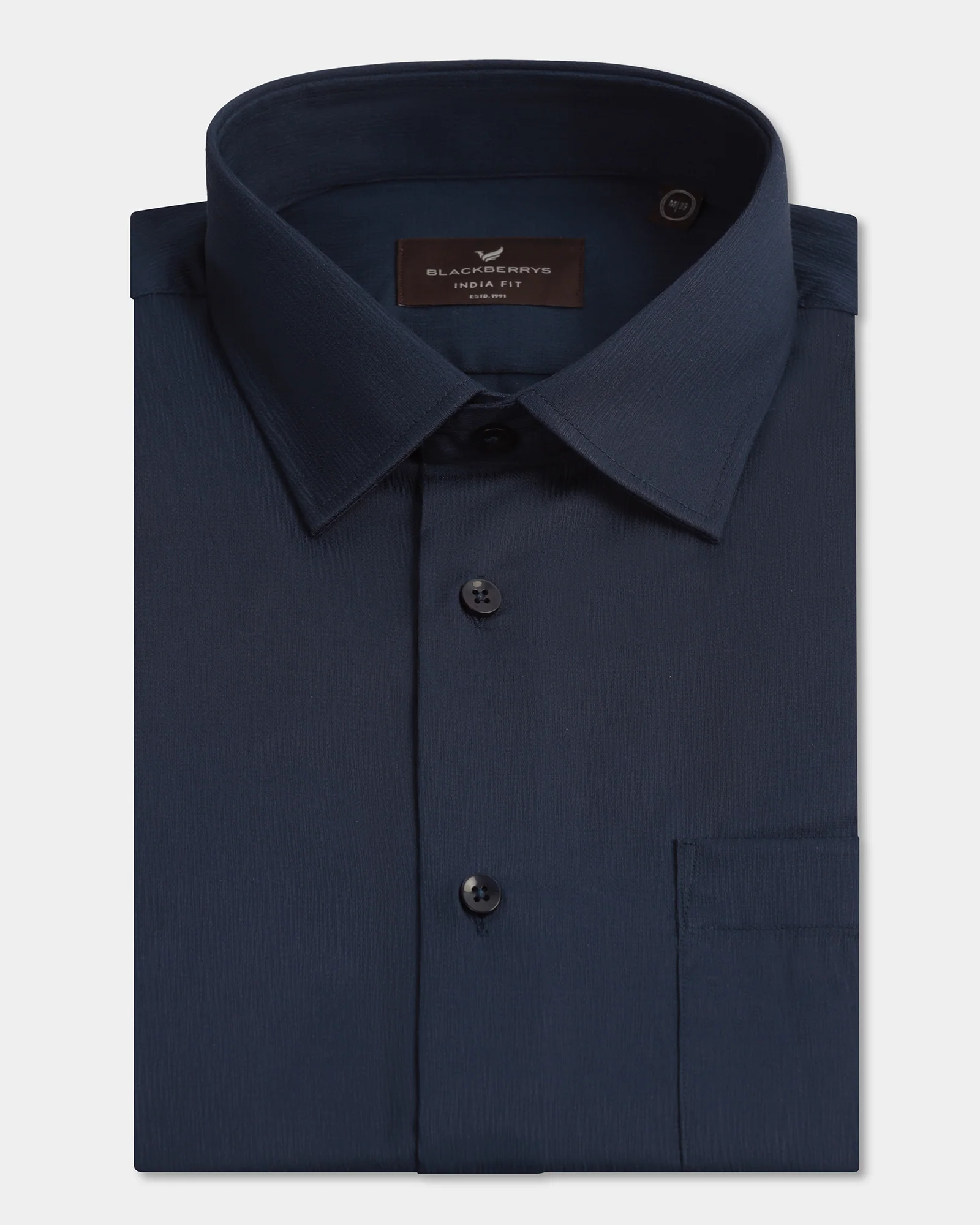 Navy Solid Shirt - Tanin - Image 5