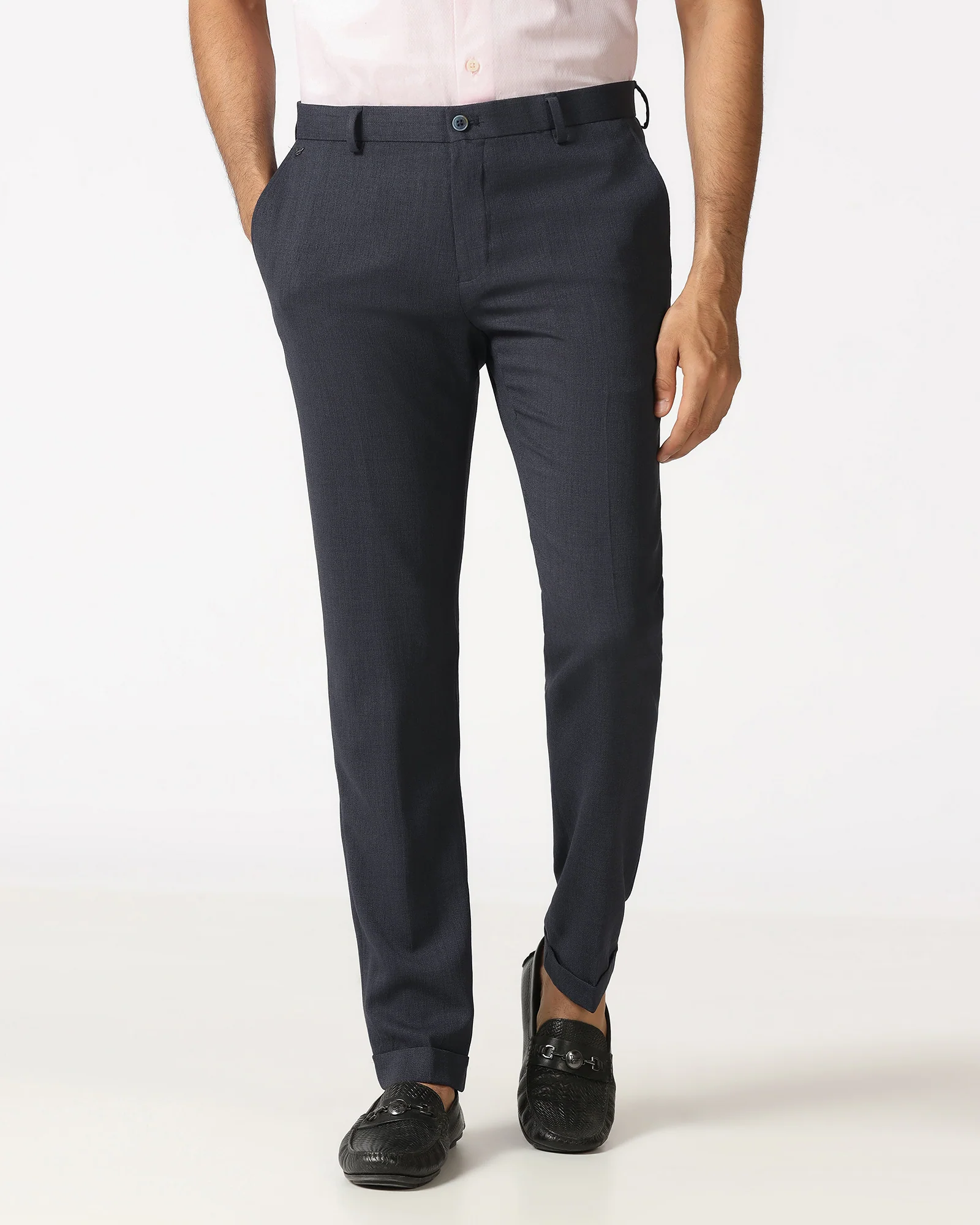 Navy Solid Trouser - Icon - Image 3
