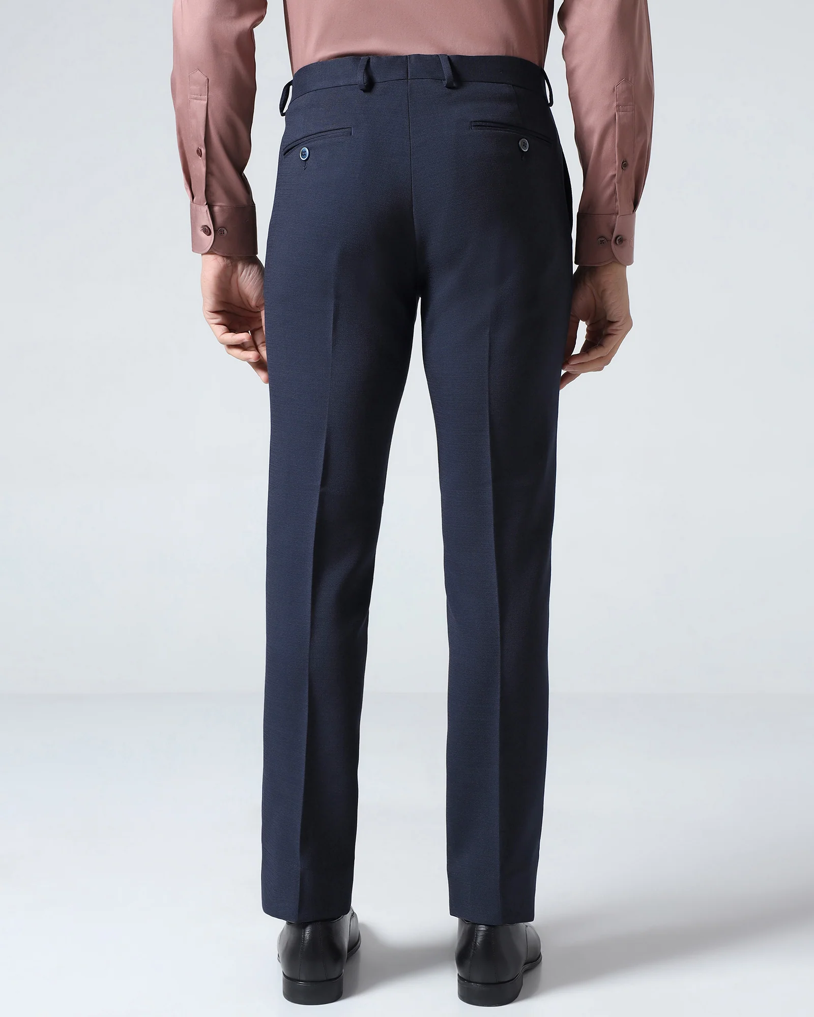 Navy Solid Trouser - Kings - Image 2