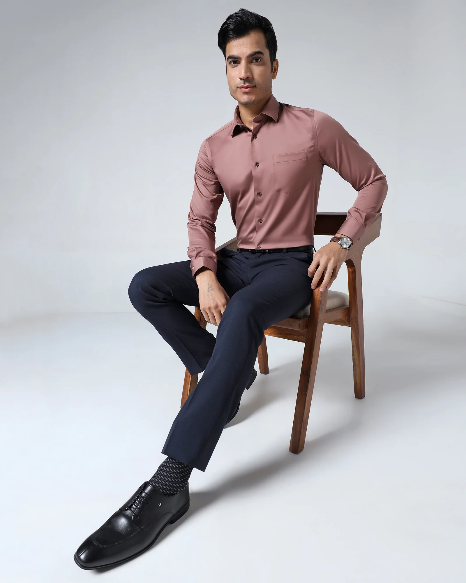 Navy Solid Trouser - Kings - Image 5