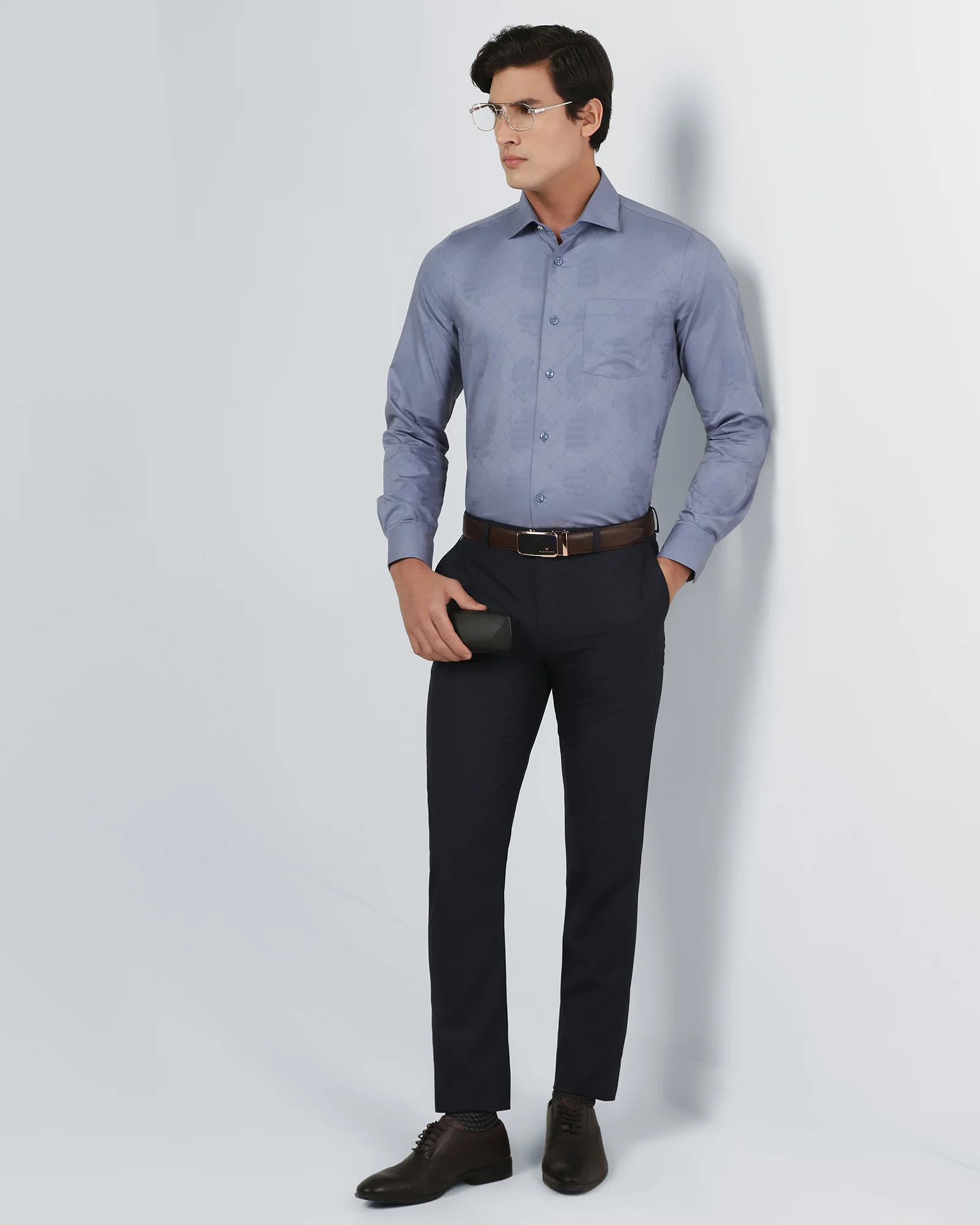 Navy Solid Trouser - Luis - Image 8