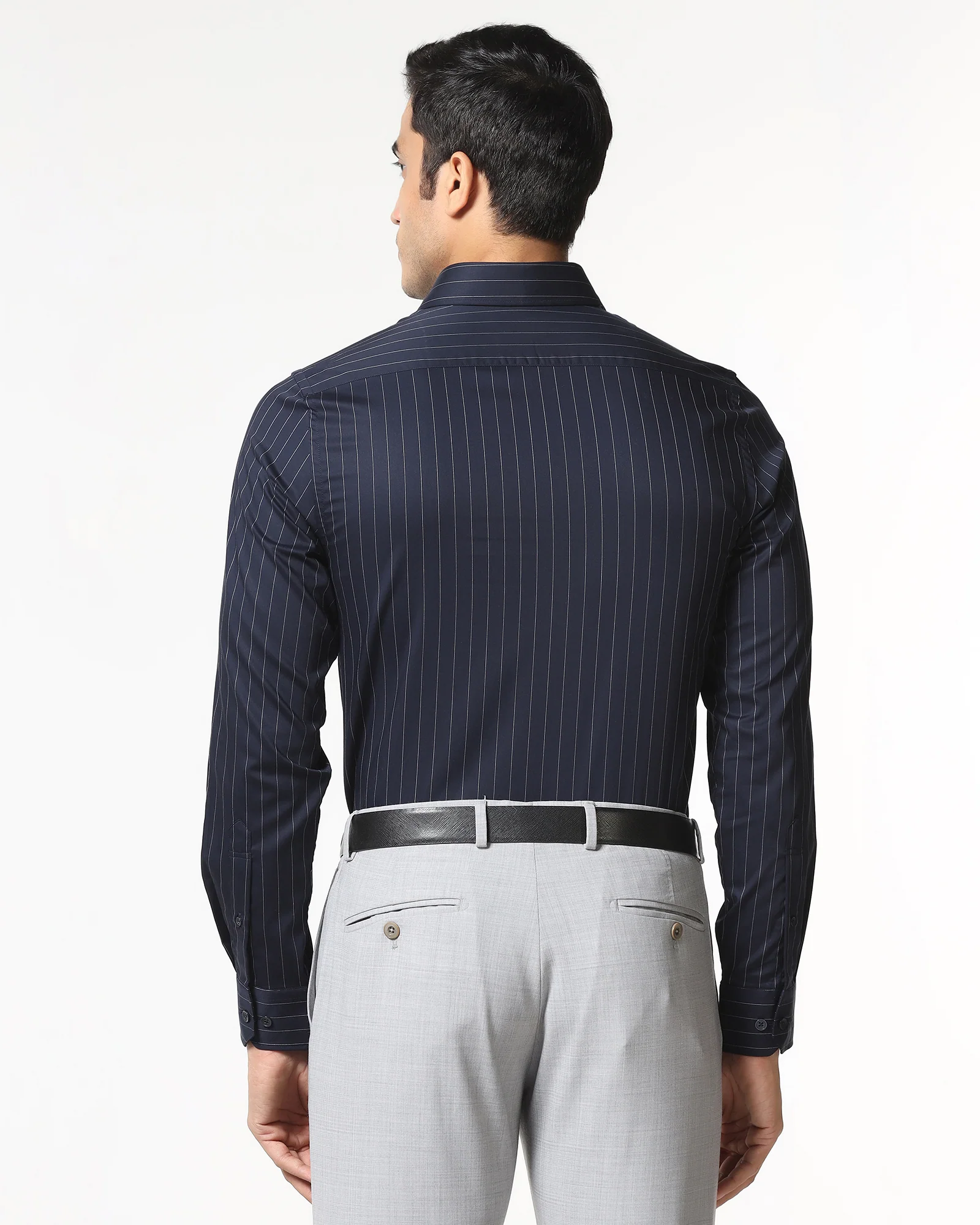 Navy Stripe Shirt - Eager - Image 2