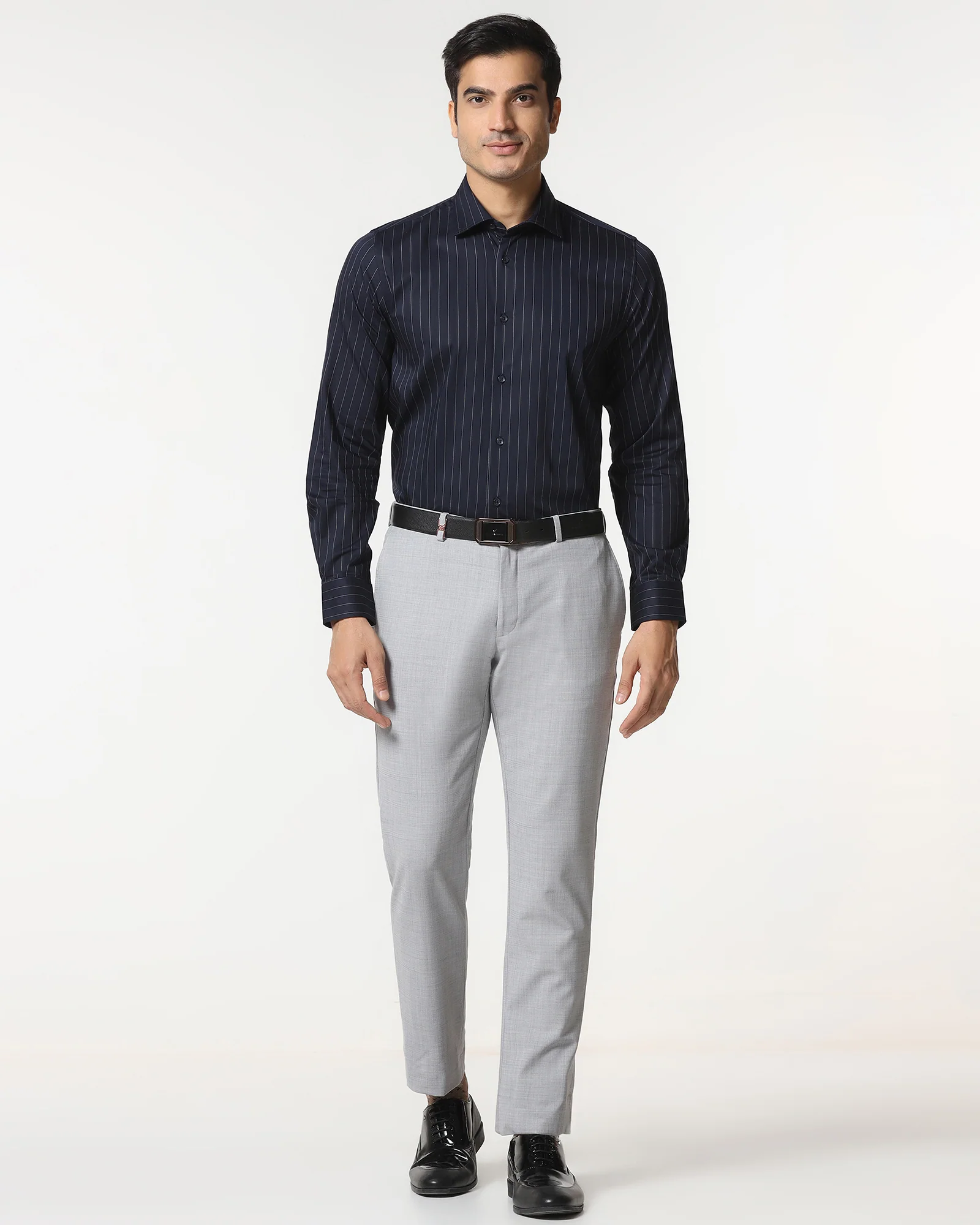 Navy Stripe Shirt - Eager - Image 3