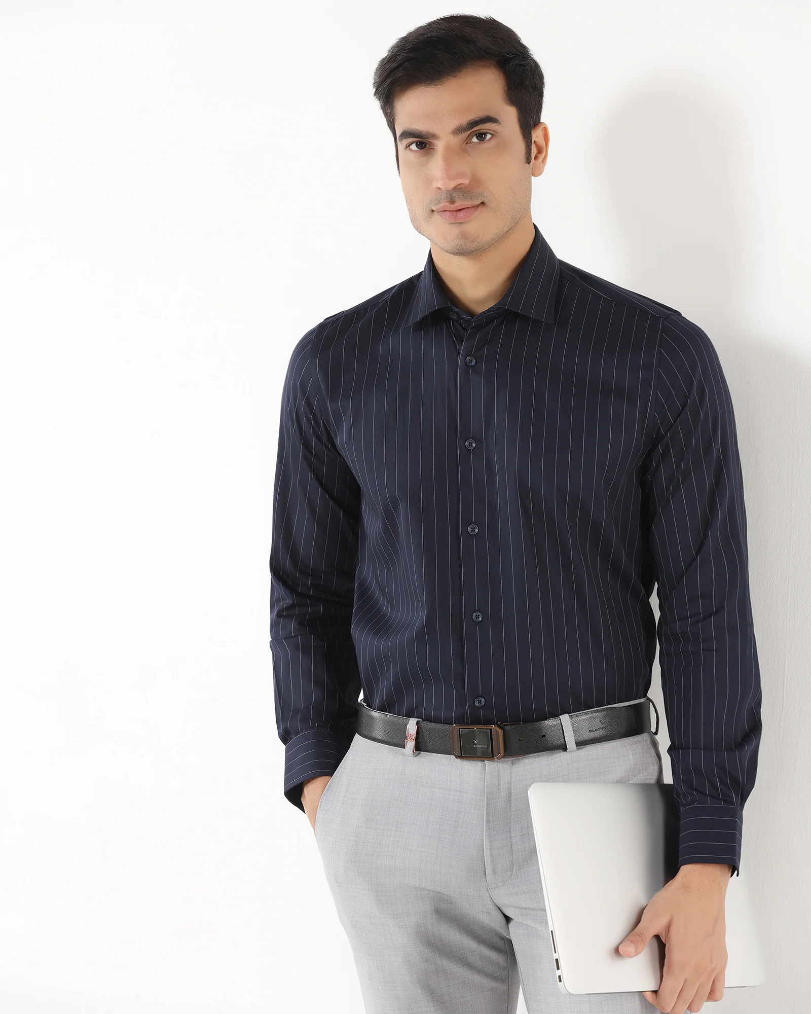 Navy Stripe Shirt - Eager - Image 7
