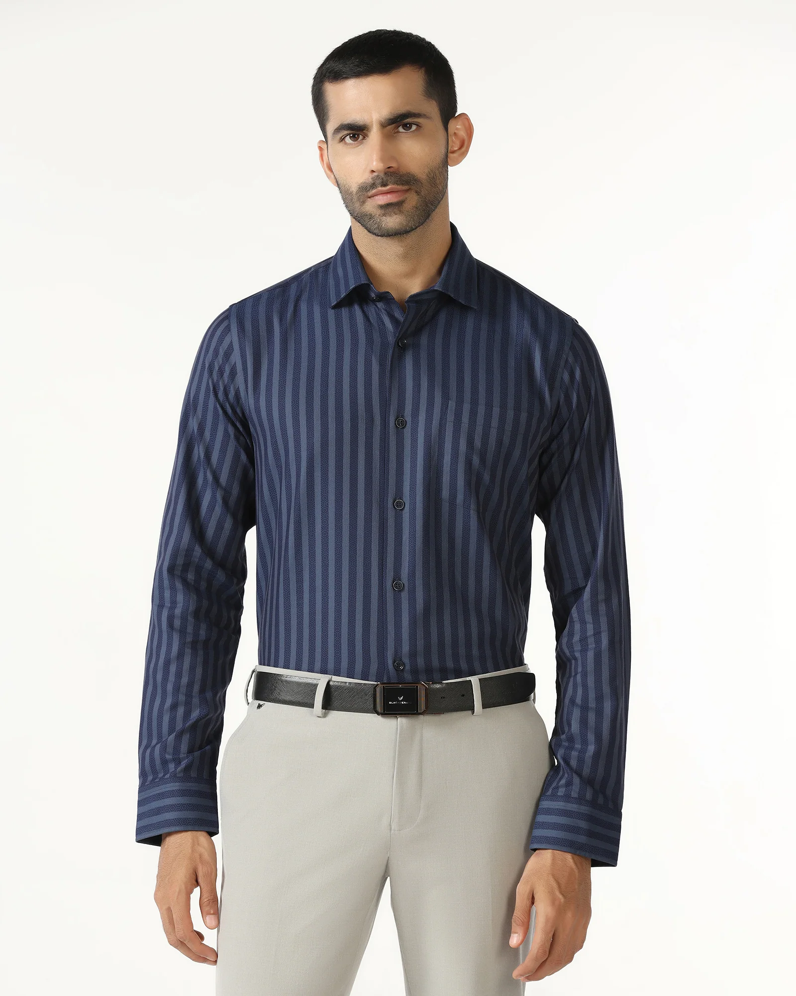 Navy Stripe Shirt - Refute