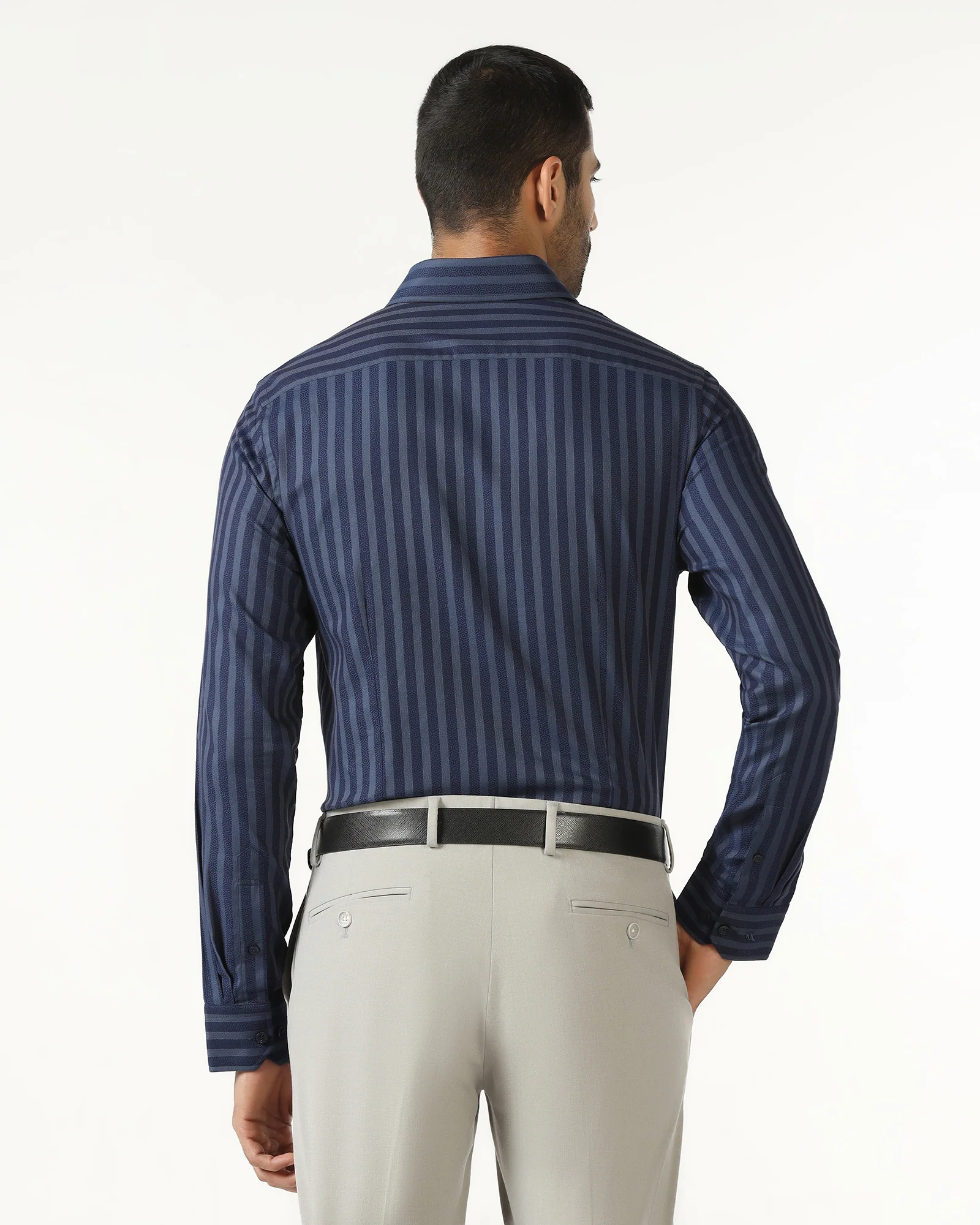 Navy Stripe Shirt - Refute - Image 2