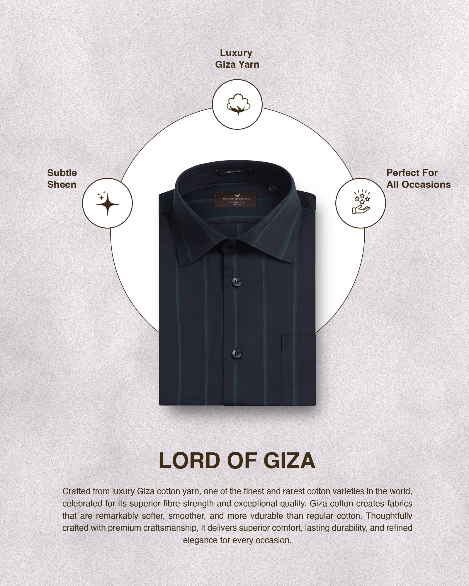 Navy Stripe Shirt - Simon - Image 5