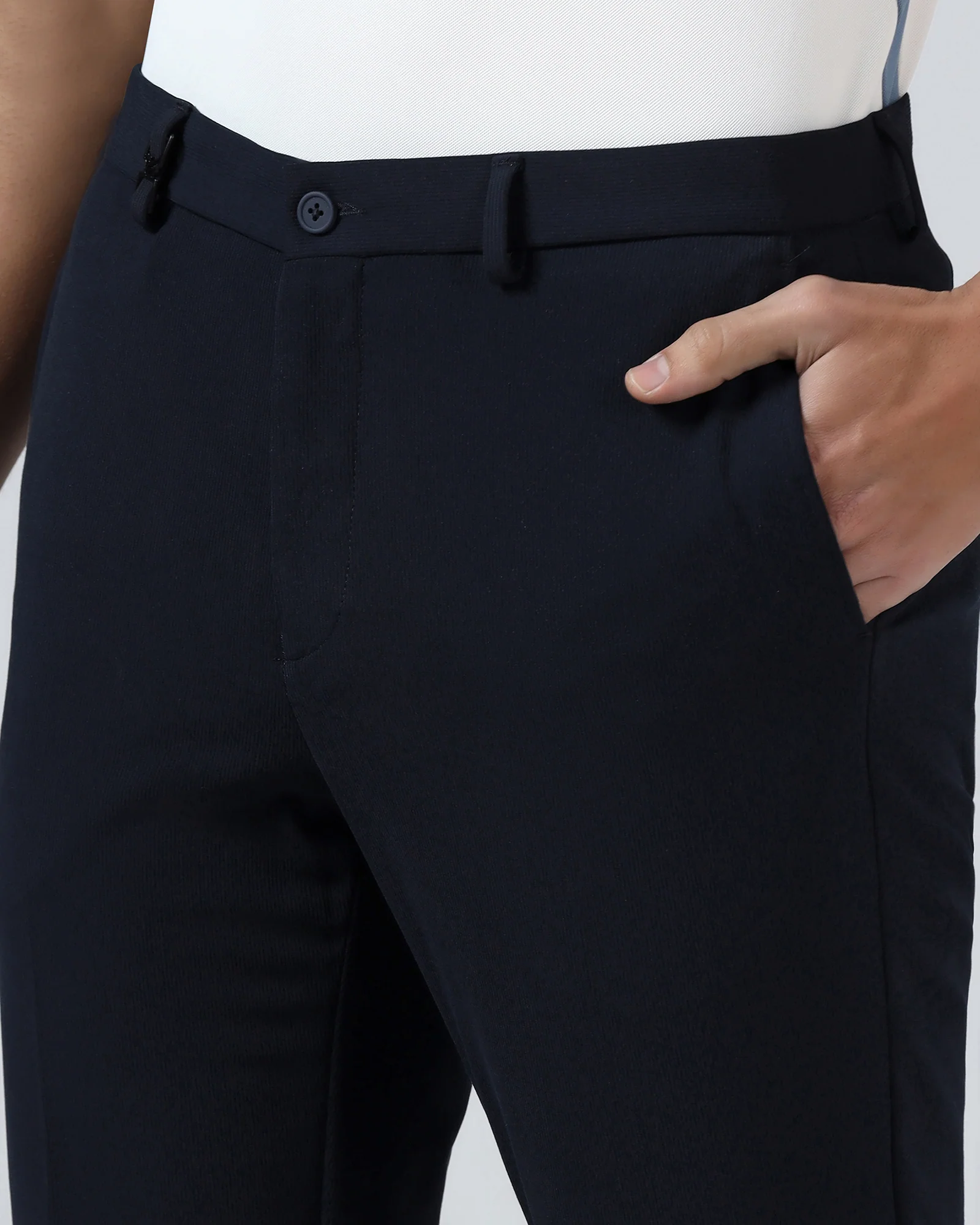 Navy TechPro Stripe Trouser - Martini - Image 4