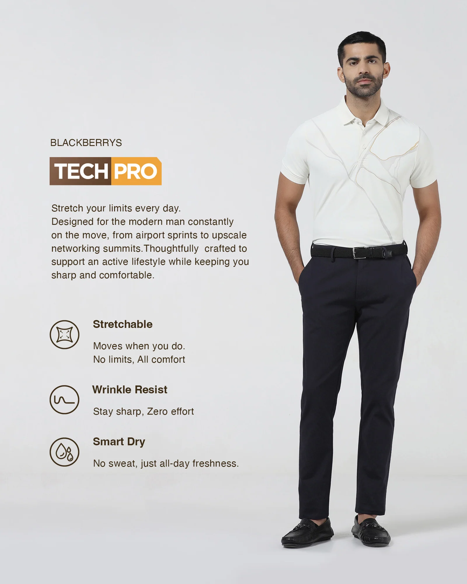 Navy TechPro Textured Khaki - Pando - Image 3