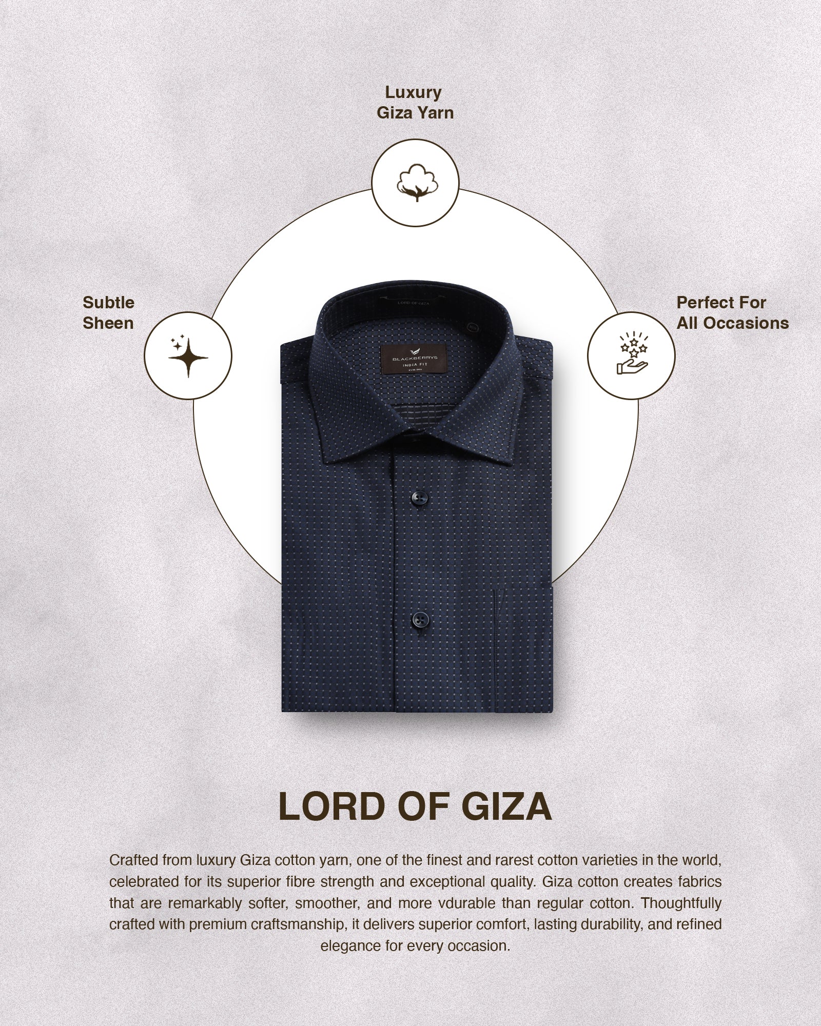 Navy Textured Shirt - Atlas - Image 5