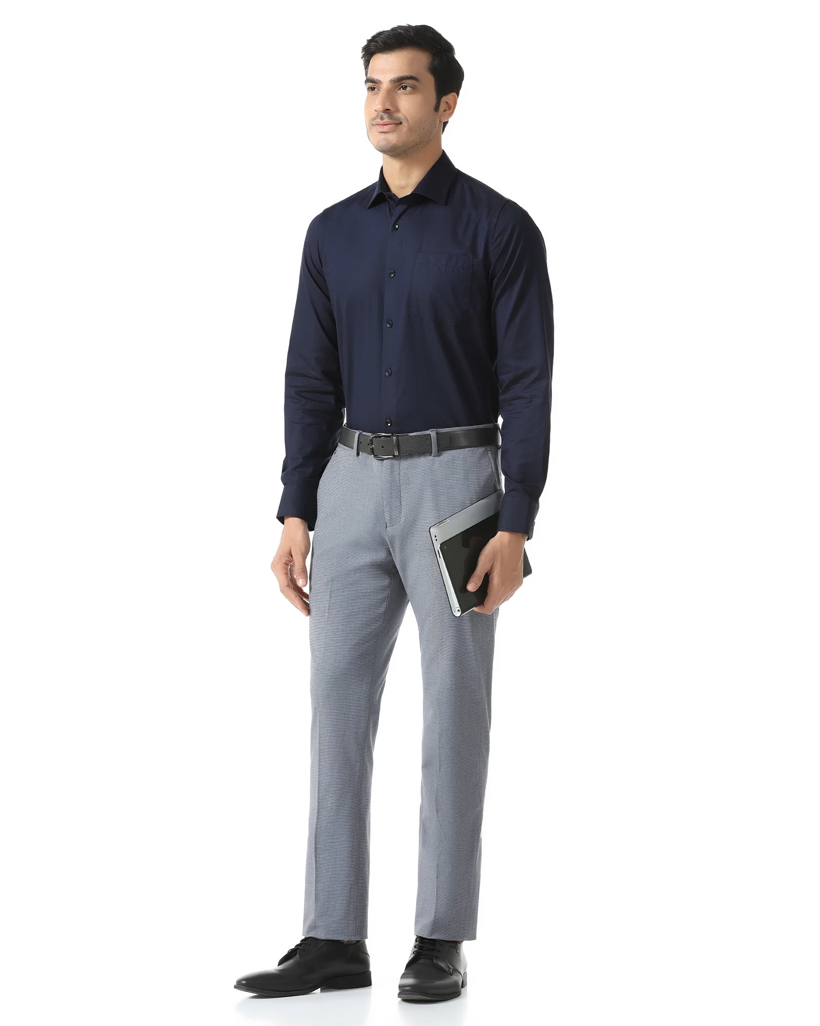 Navy Textured Shirt - Regard - Image 7