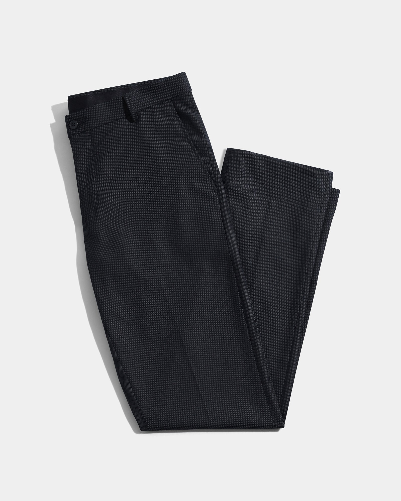 Navy Textured Trouser - Alan - Image 5