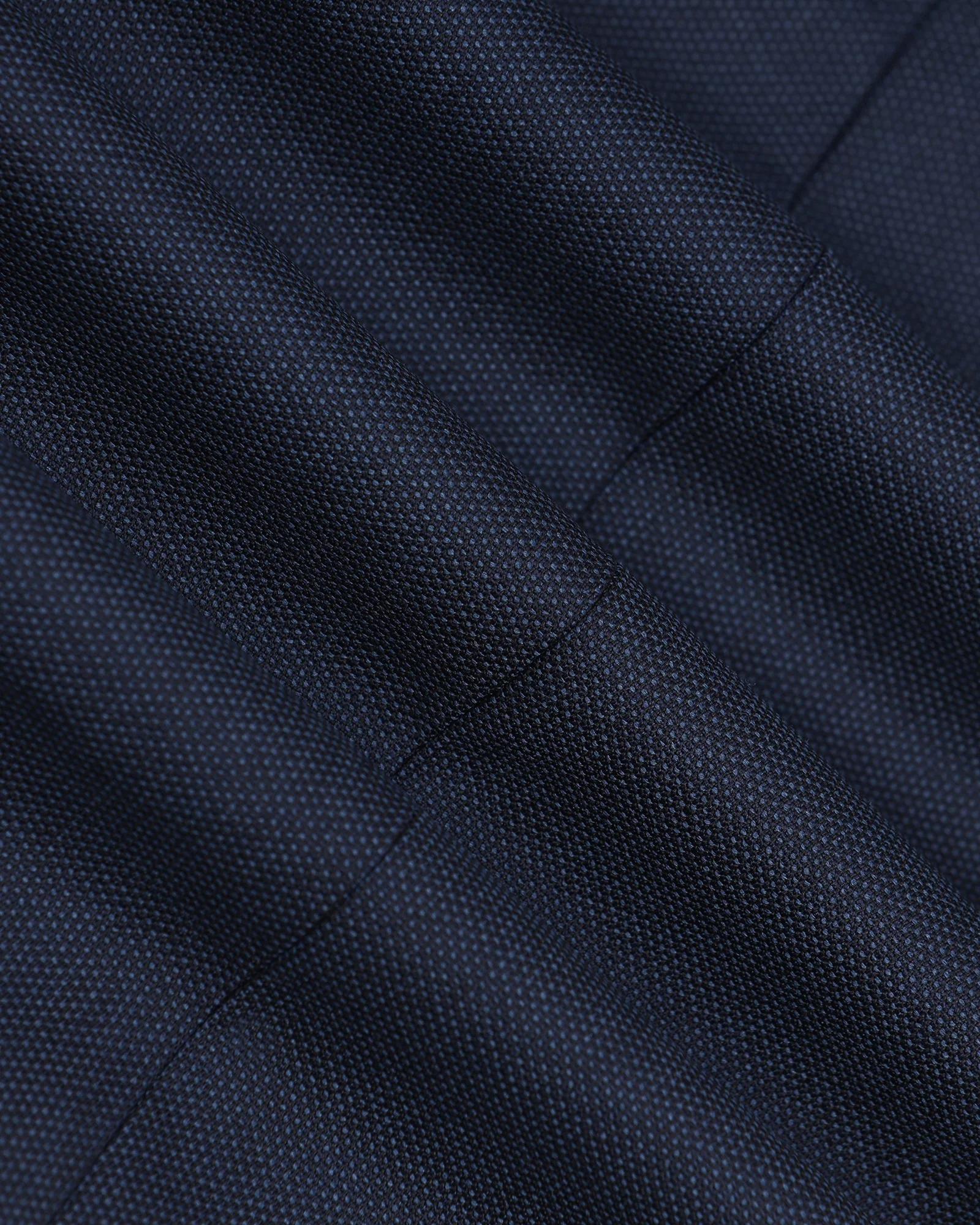Navy Textured Trouser - Monk - Image 6