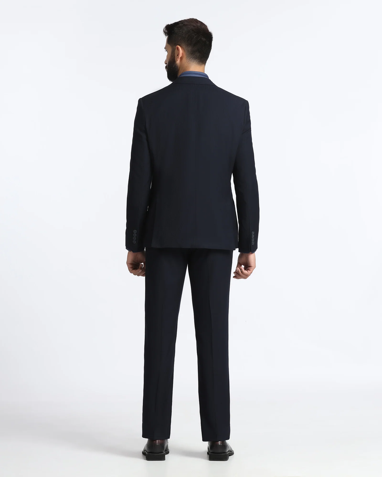 Navy Two Piece Stripe Suit - Jime - Image 2