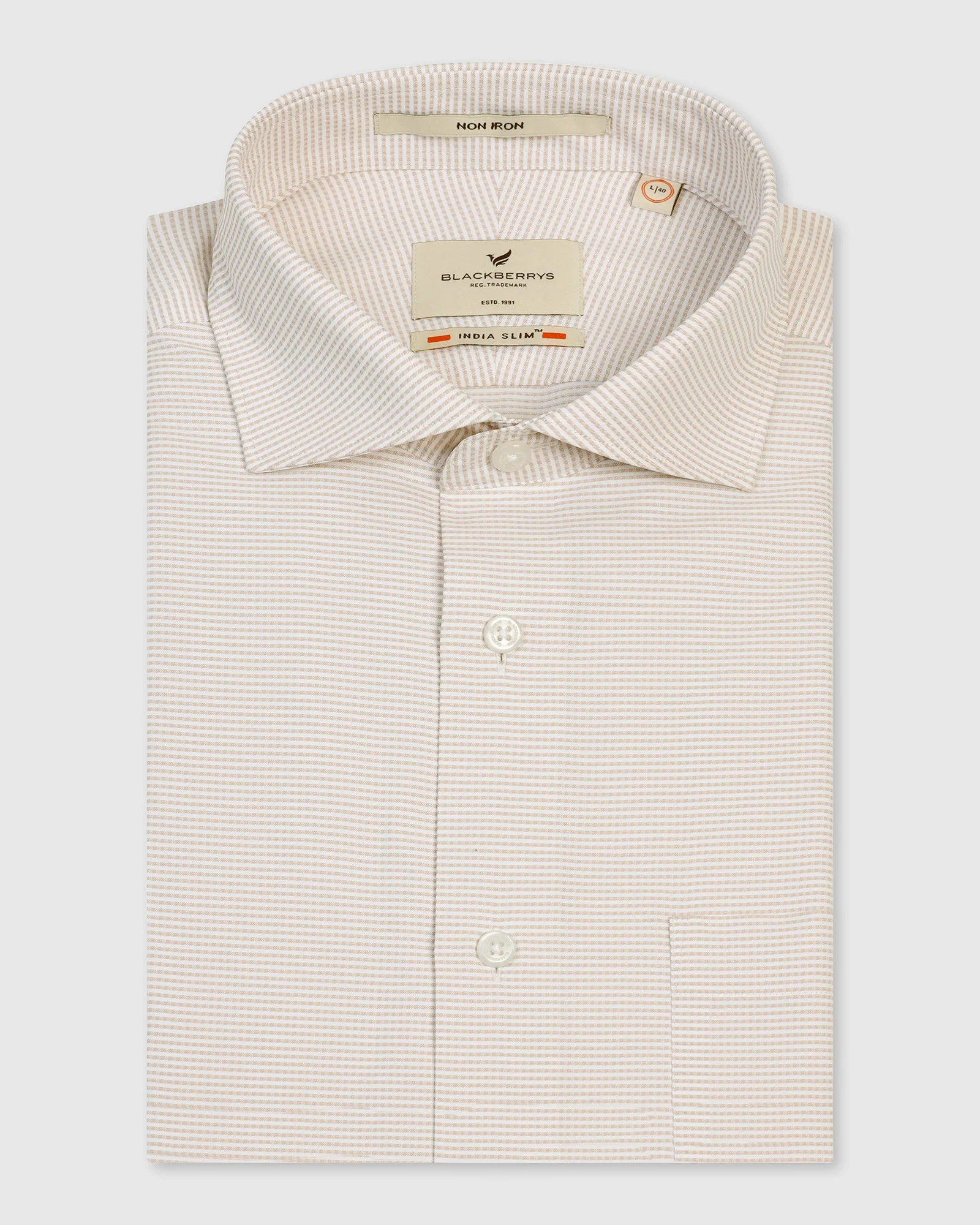 Non Iron Formal Yellow Textured Shirt - Wise - Image 5