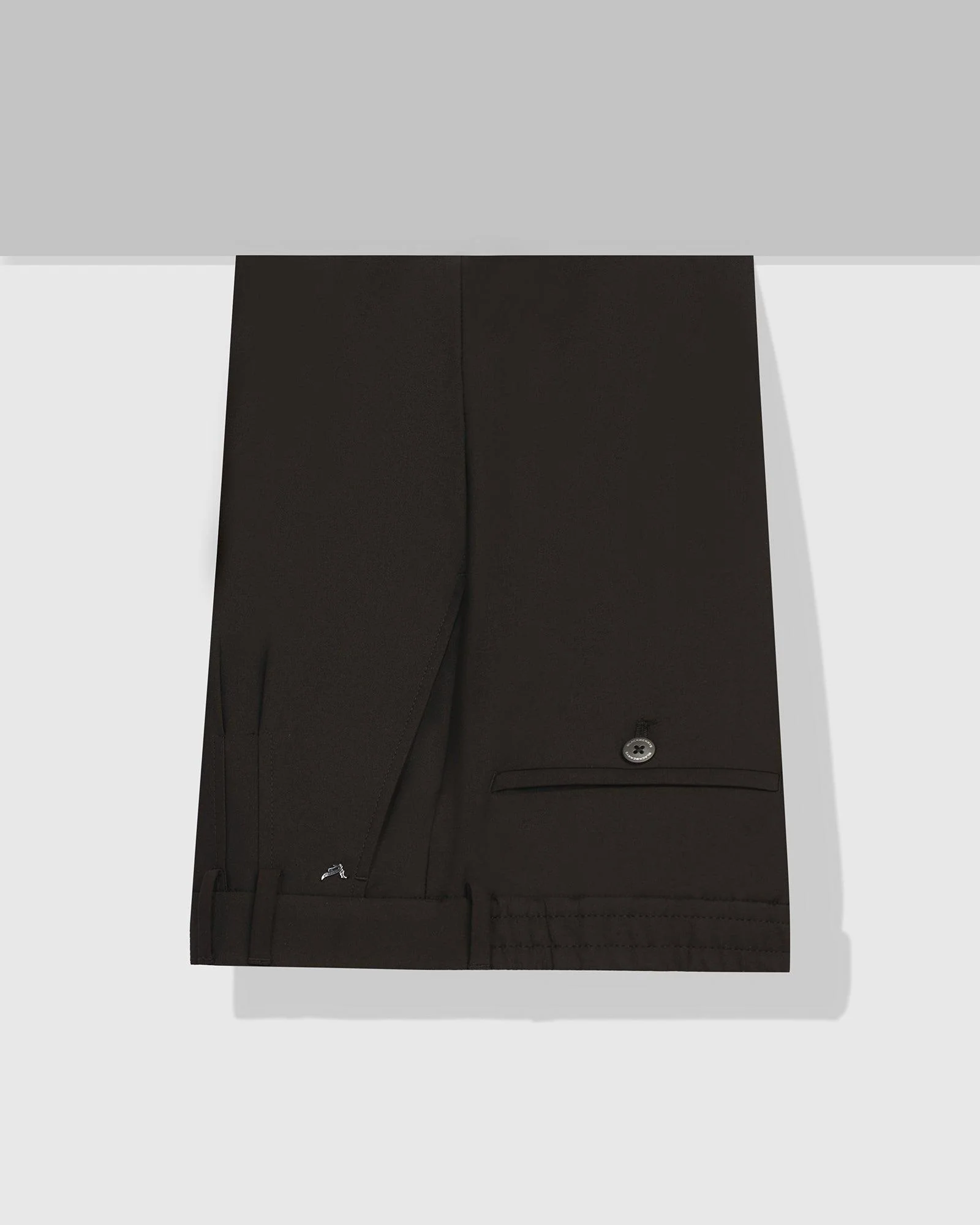 Sneaker Fit Black Solid Pant - Black - Image 5