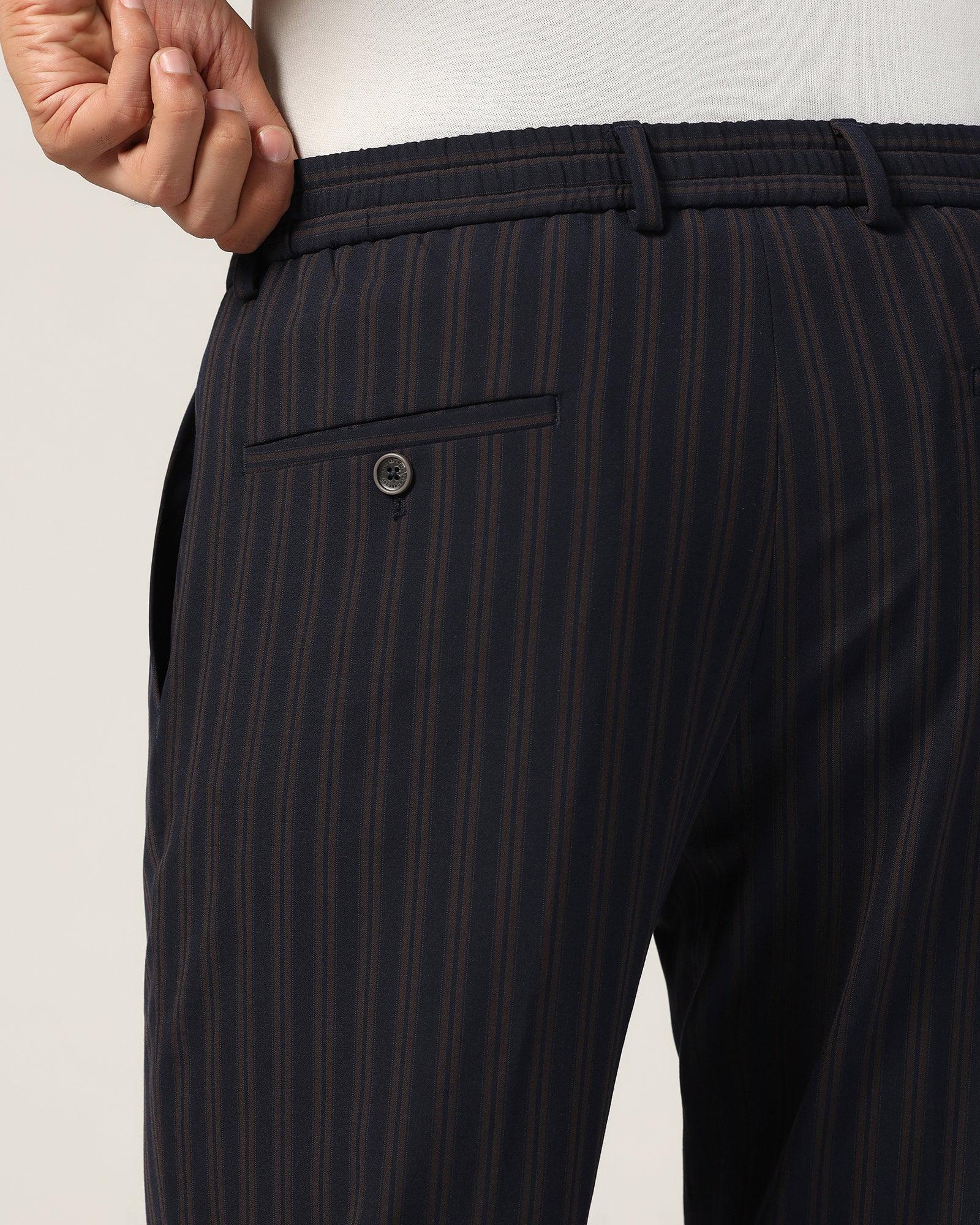 Sneaker Fit Brown Stripe Pant - Polo - Image 4