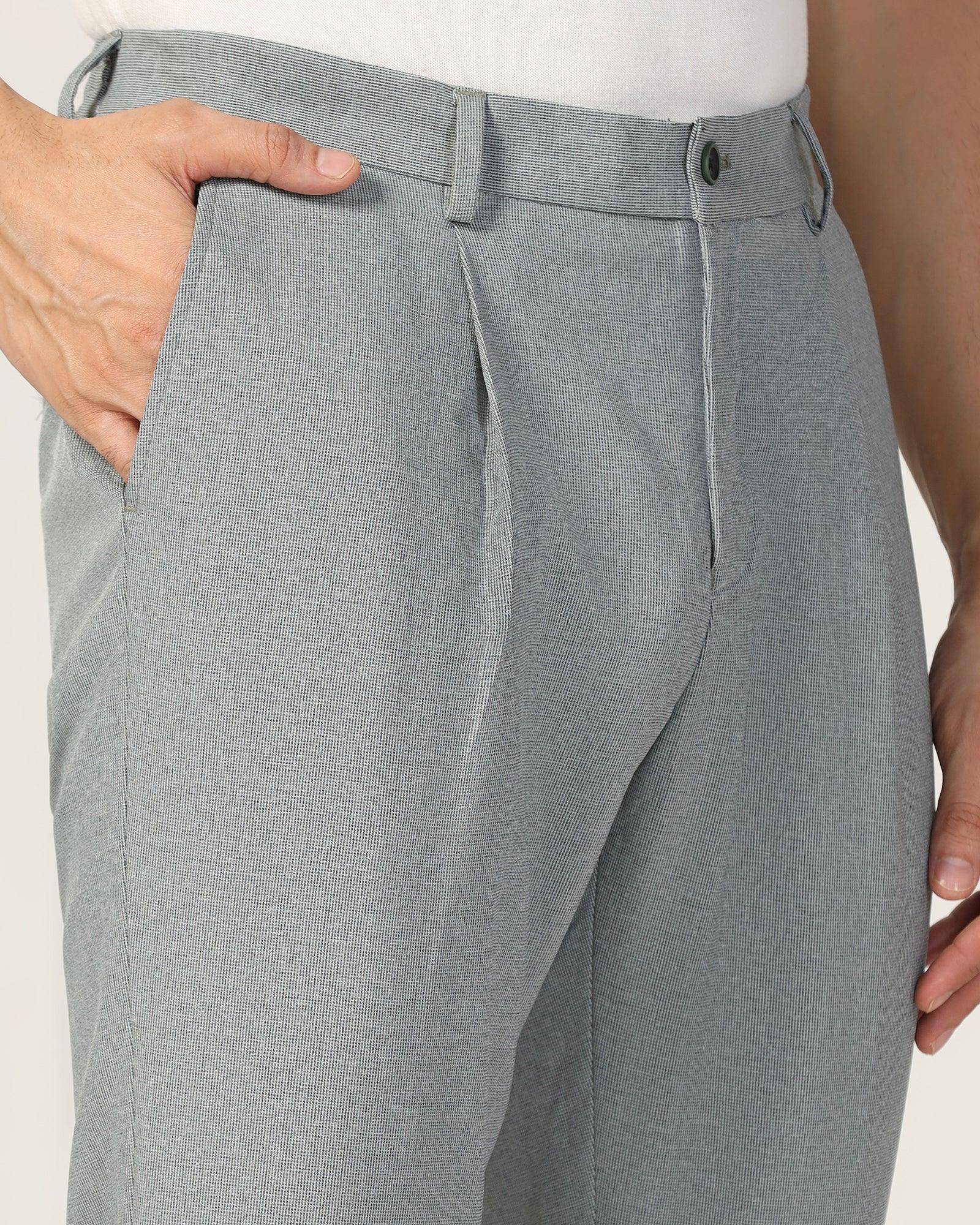 Sneaker Fit Green Textured Pant - Fronx - Image 4