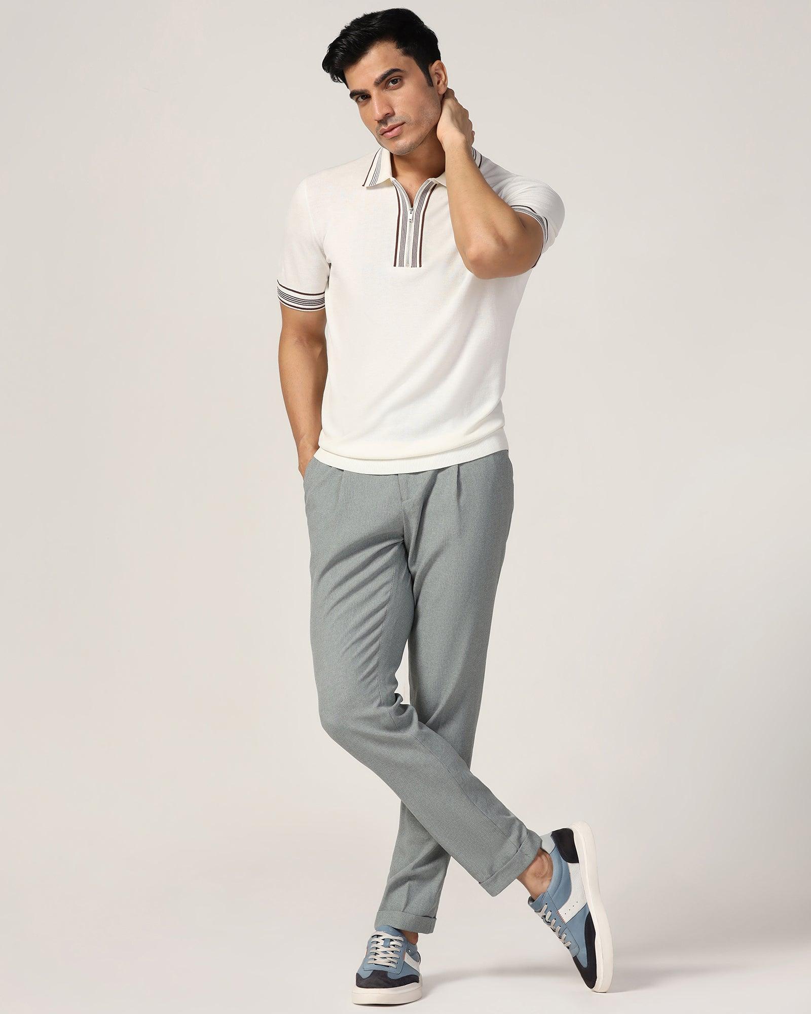 Sneaker Fit Green Textured Pant - Fronx - Image 7