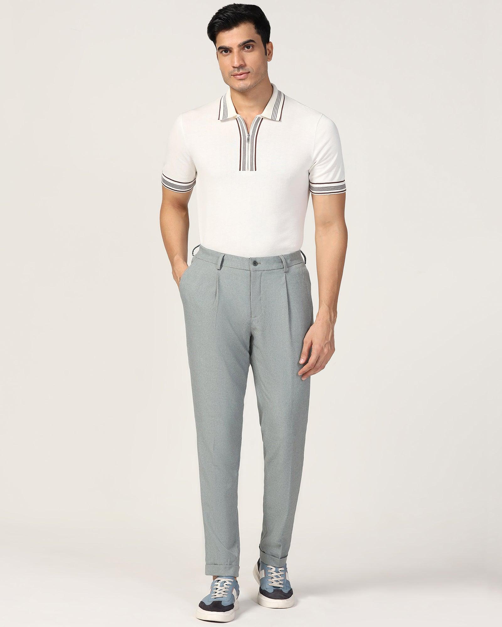 Sneaker Fit Green Textured Pant - Fronx - Image 8